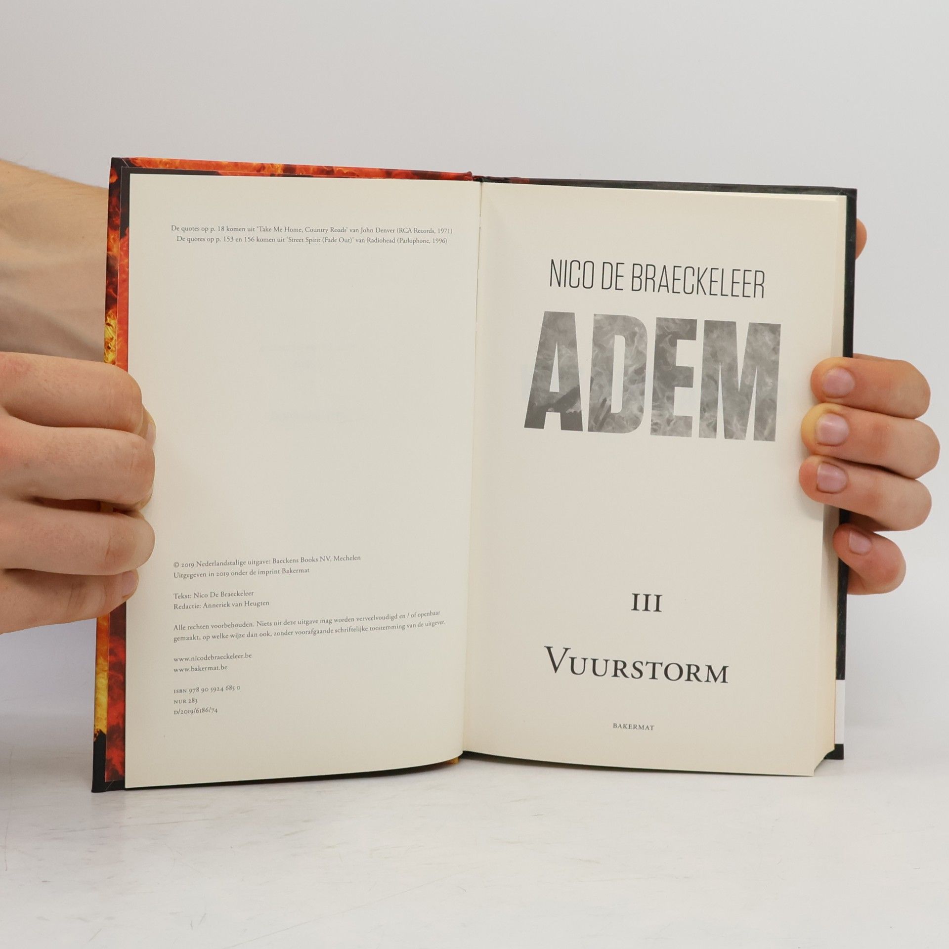 Nico de Braeckeleer Adem - 3: Vuurstorm