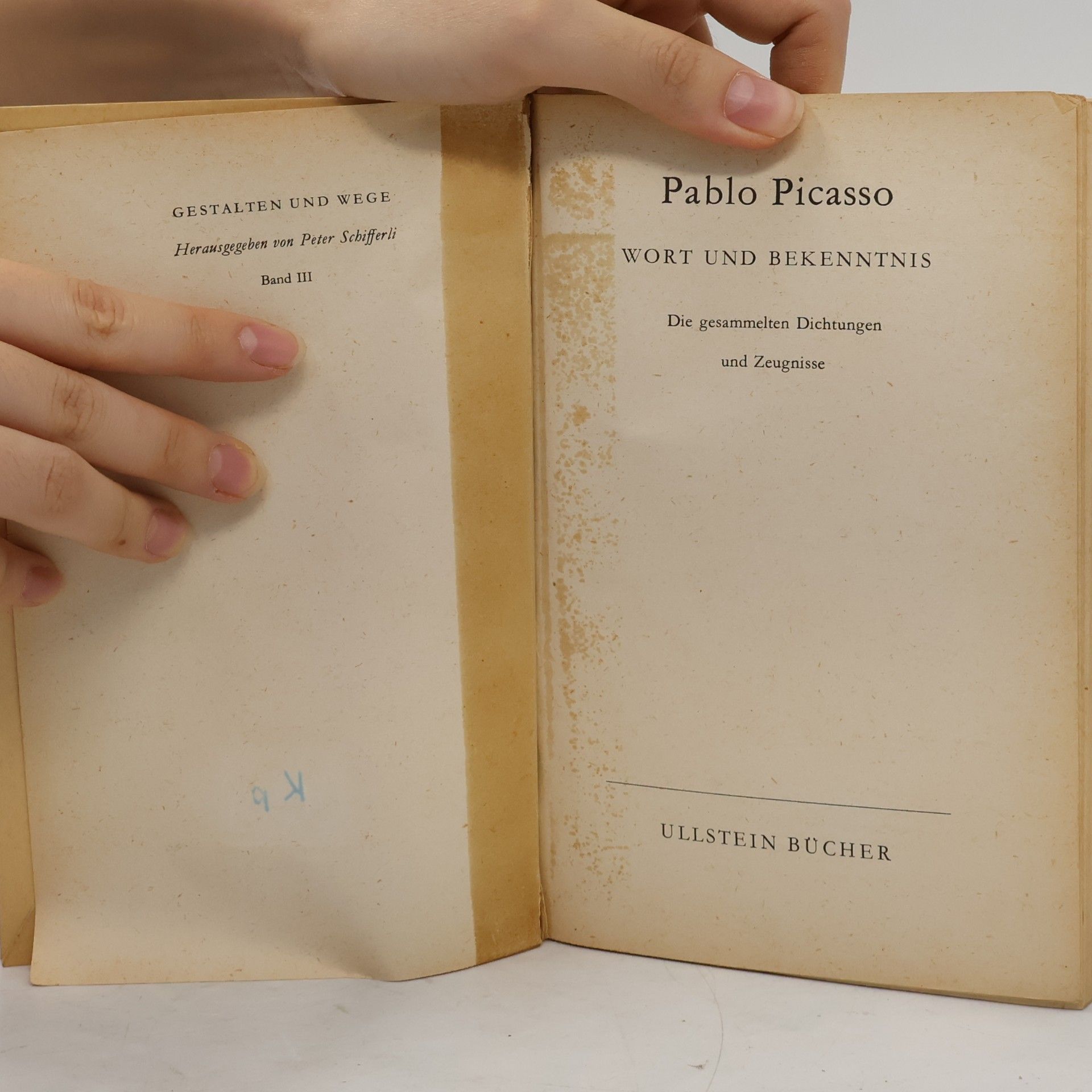Paul Celan Picasso Pablo, Wort und Bekenntnis