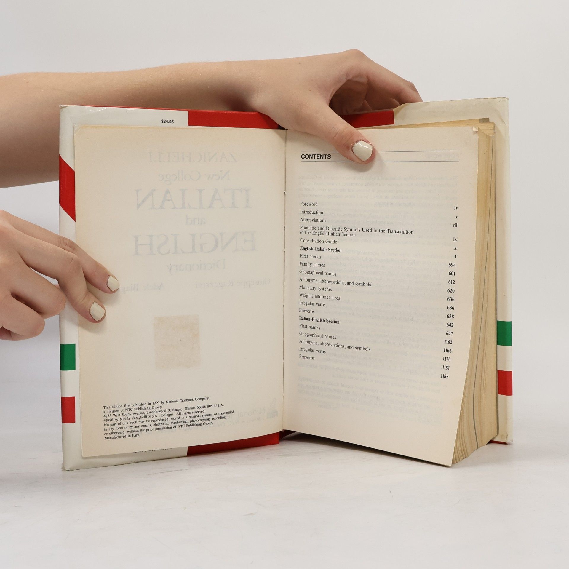 Giuseppe Ragazzini Zanichelli New College Italian and English Dictionary