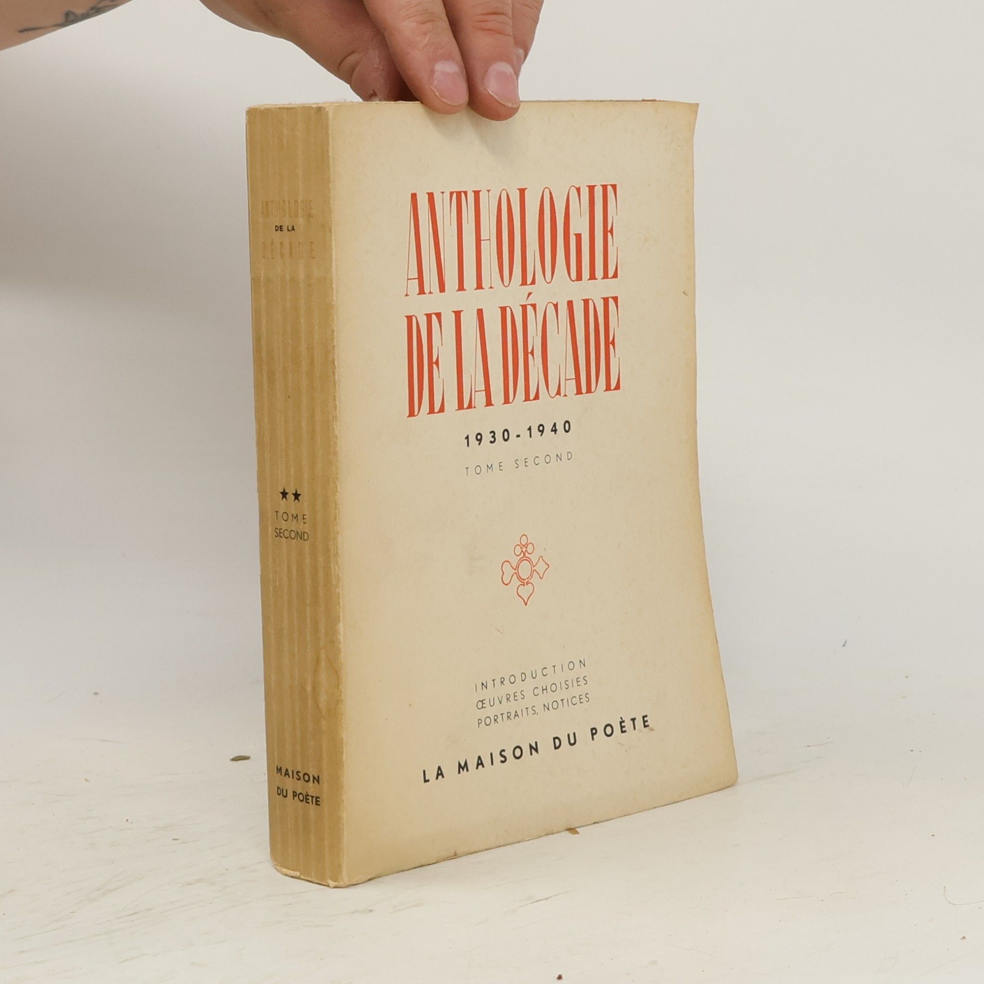 AA.VV. Anthologie de la Décade II. 1930-1940