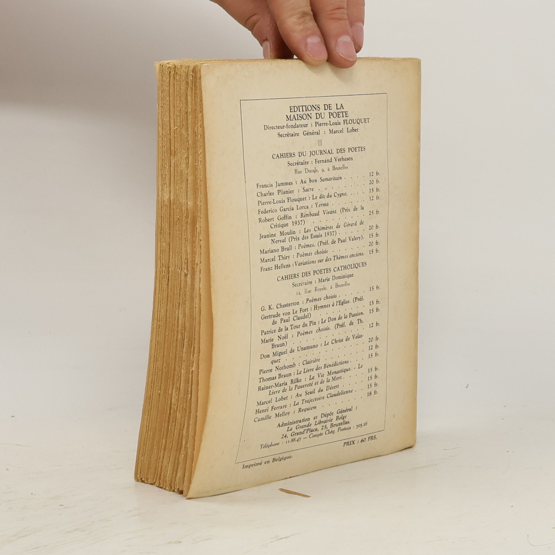 AA.VV. Anthologie de la Décade II. 1930-1940