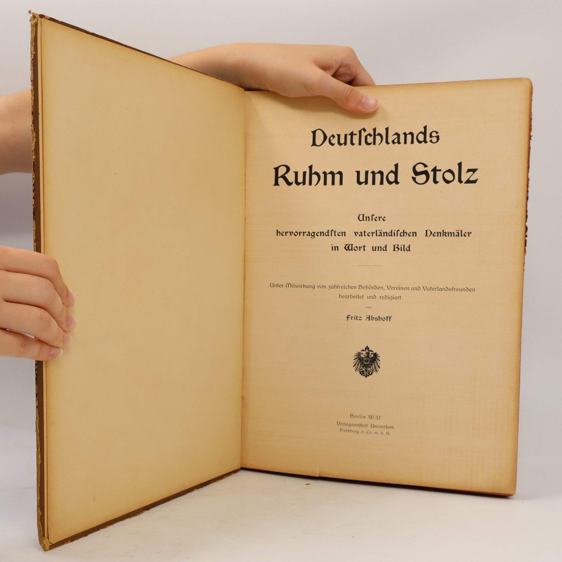 Fritz Abshoff Deutschlands Ruhm und Stolz