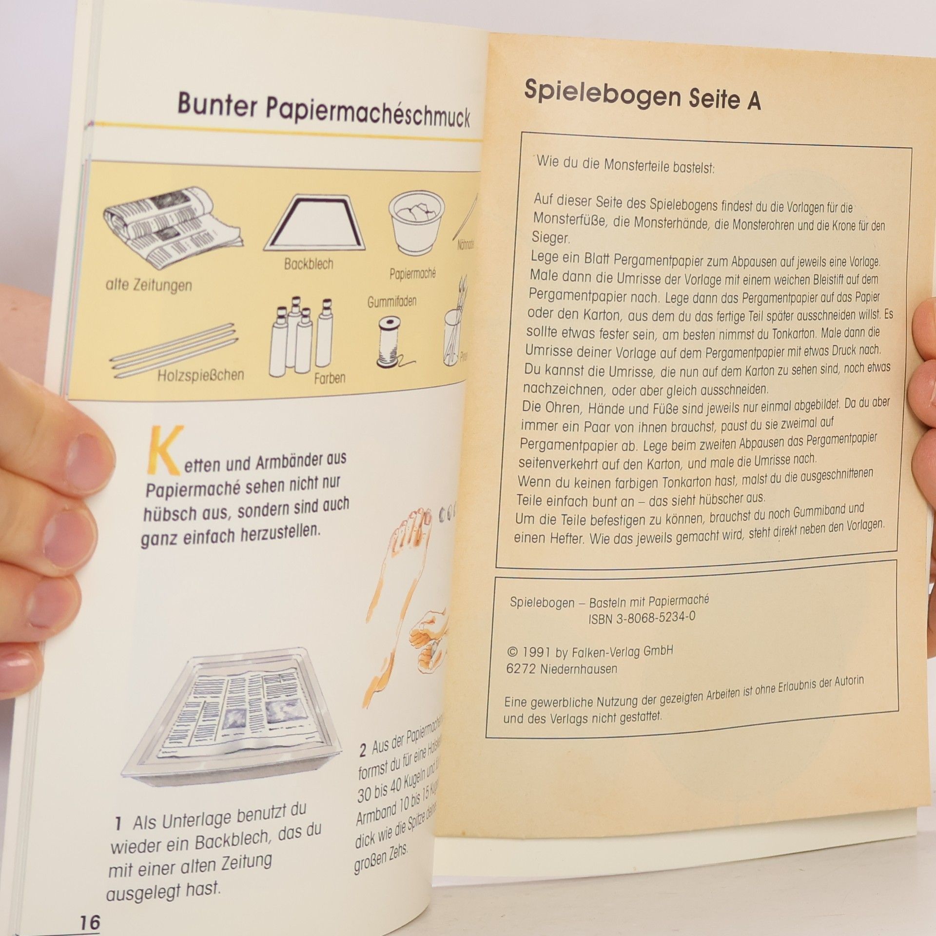 Birgitta Jetzek-Berkenhaus Basteln mit Papiermache. Bastelspaß mit Kindern ab 5 Jahren.