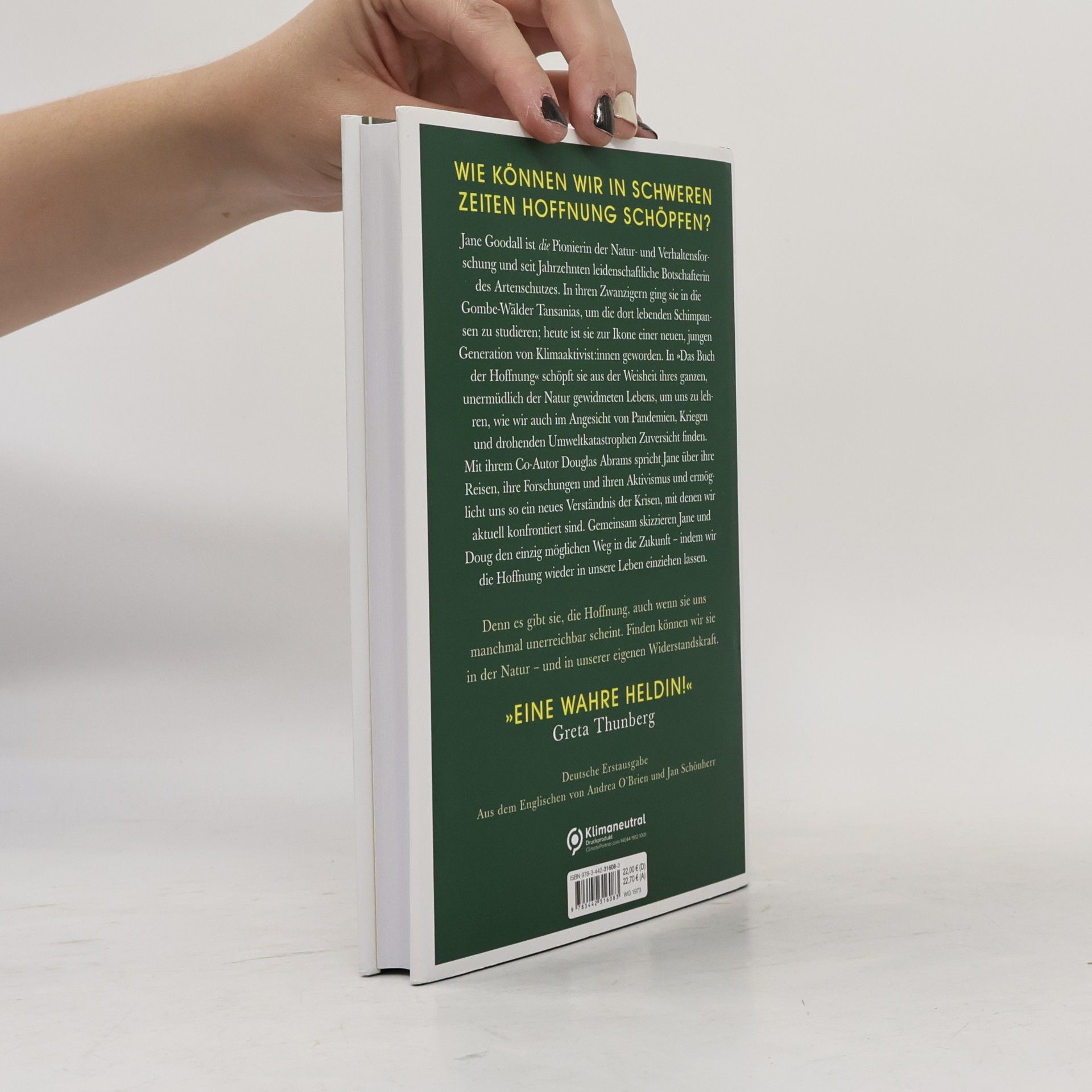 Jane Goodall Das Buch der Hoffnung
