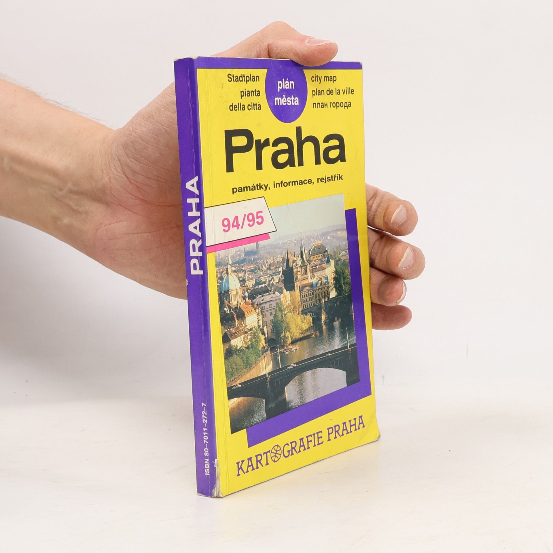 Jitka Mlsová Chmelíková Praha památky, informace, rejstřík: Plán města: Nové vydání 1995