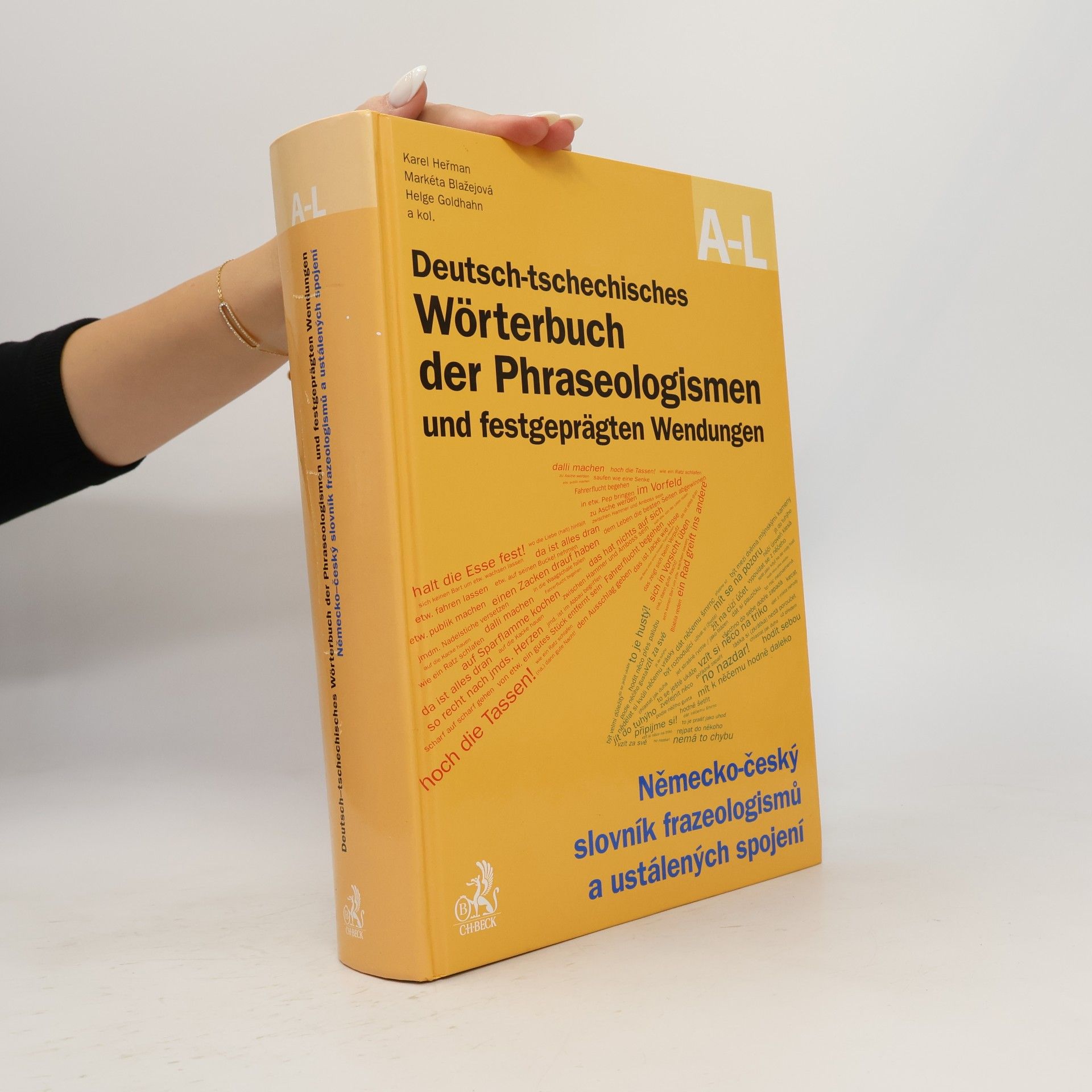 Helge Goldhahn Německo-český slovník frazeologismů a ustálených spojení. A-L = Deutsch-tschechisches Wörterbuch der Phraseologismen und festgeprägten Wendungen. A-L