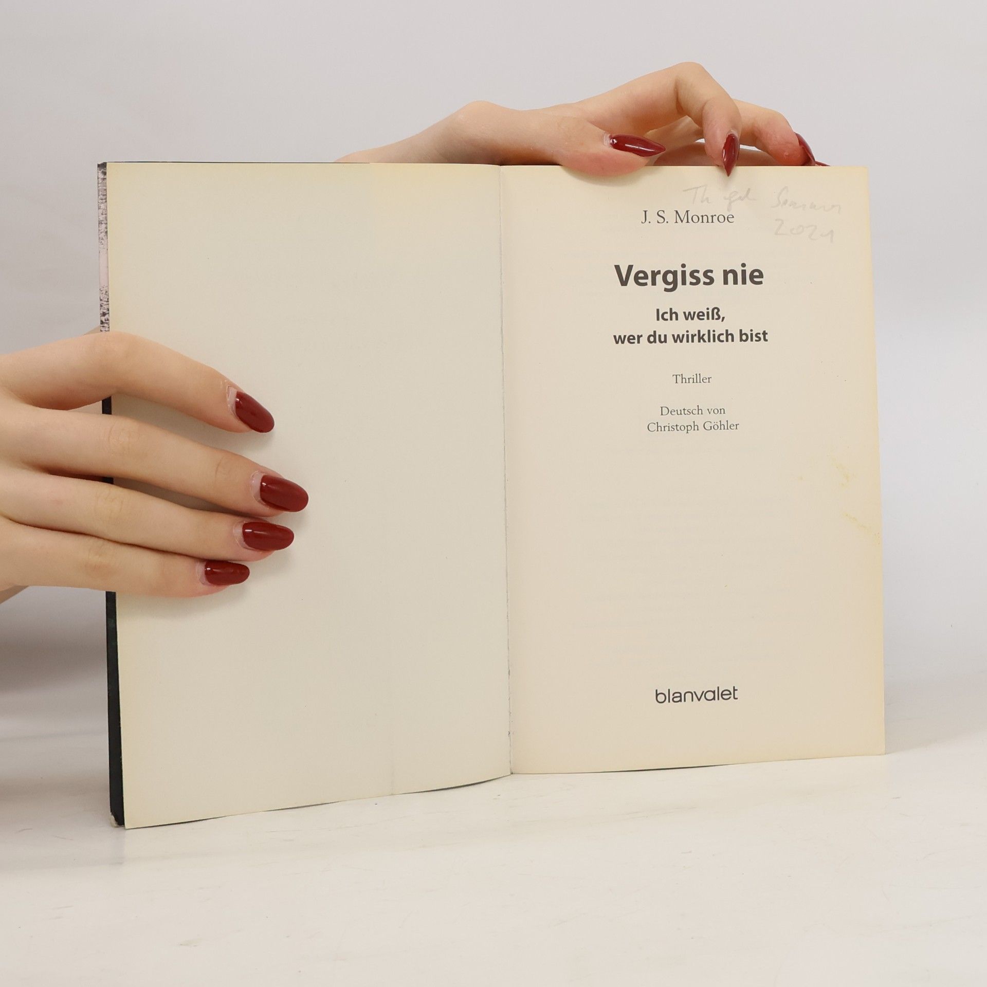J.S. Monroe Vergiss nie