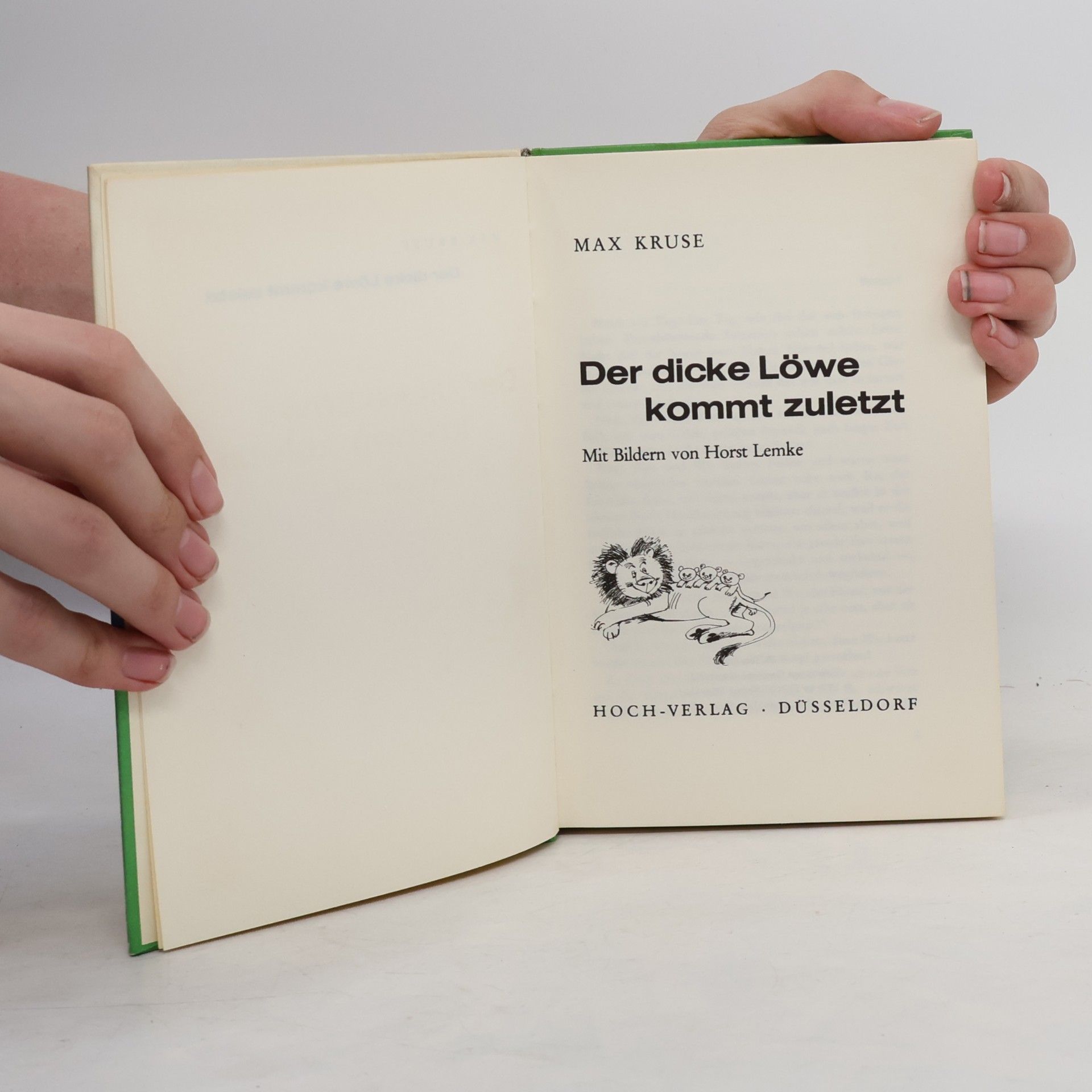Max Kruse Der dicke Löwe kommt zuletzt