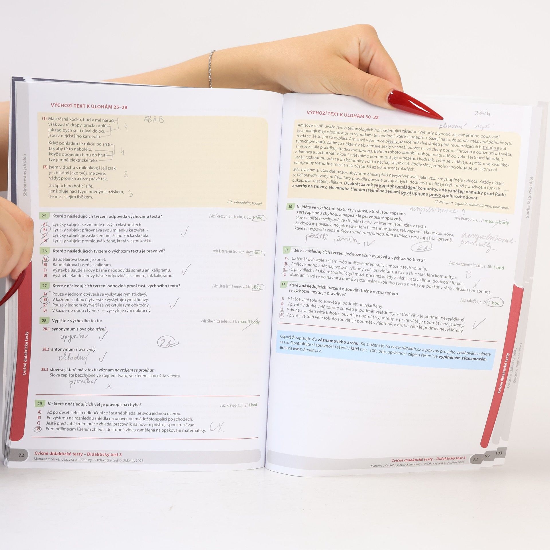 Autorenkollektiv Maturita z českého jazyka a literatury. Didaktický test 2026