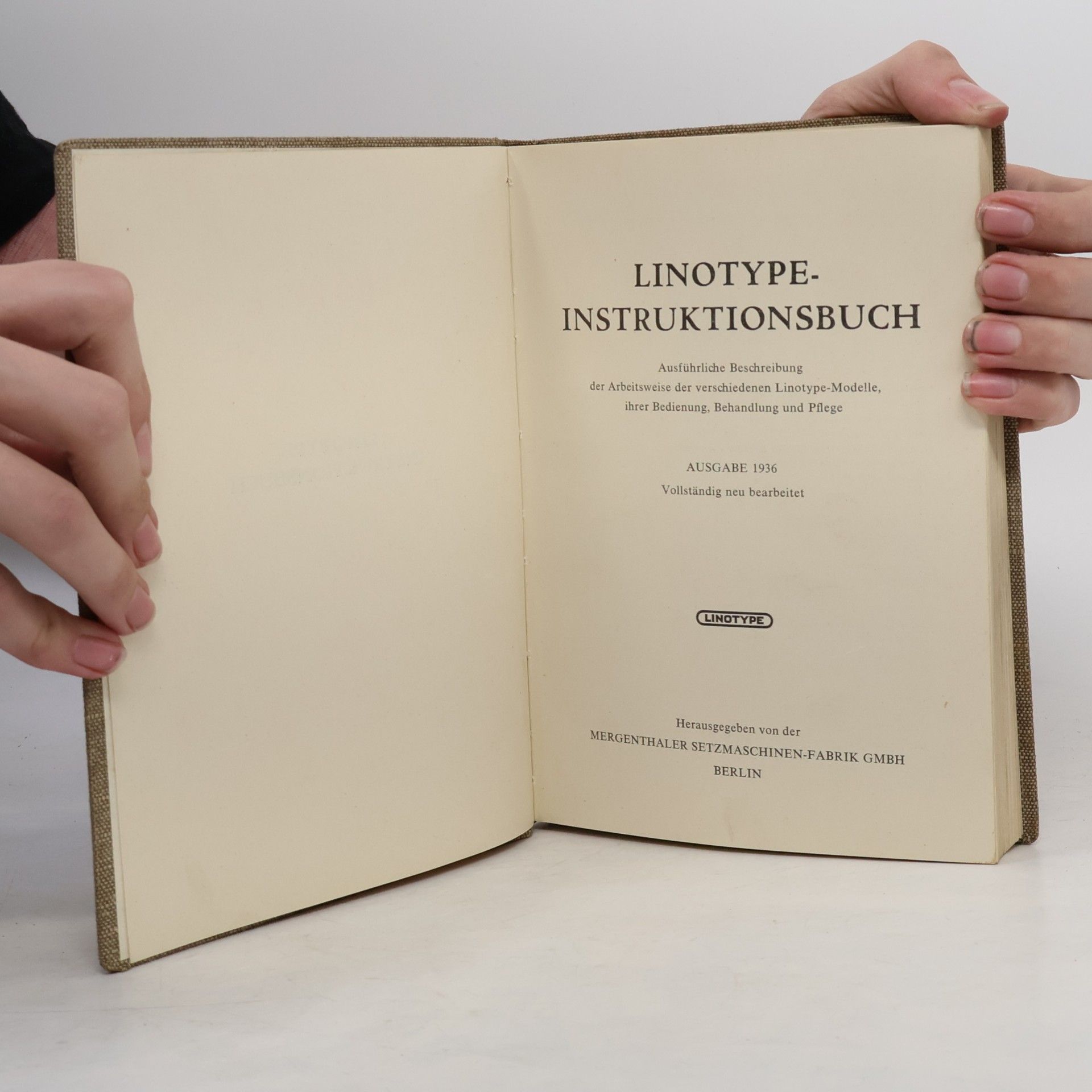 Kolektiv autorů Linotype-Instruktionsbuch