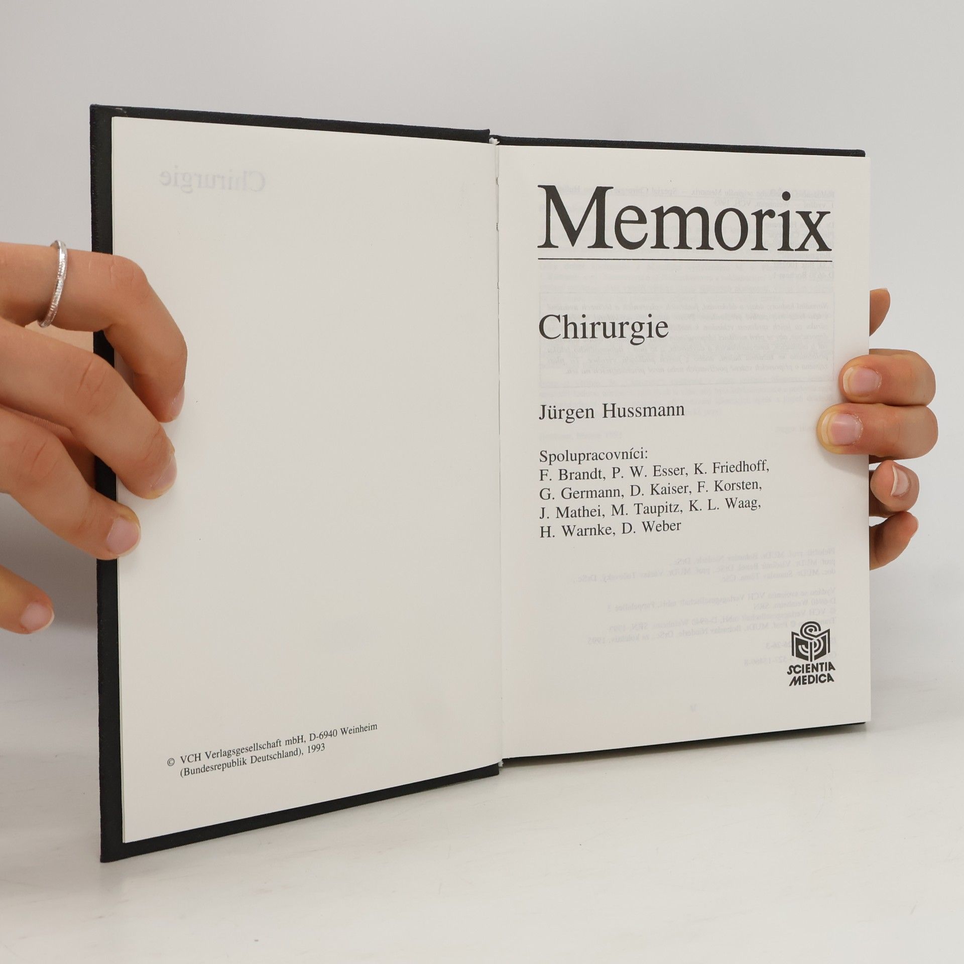 Jürgen Hussmann Memorix. Chirurgie