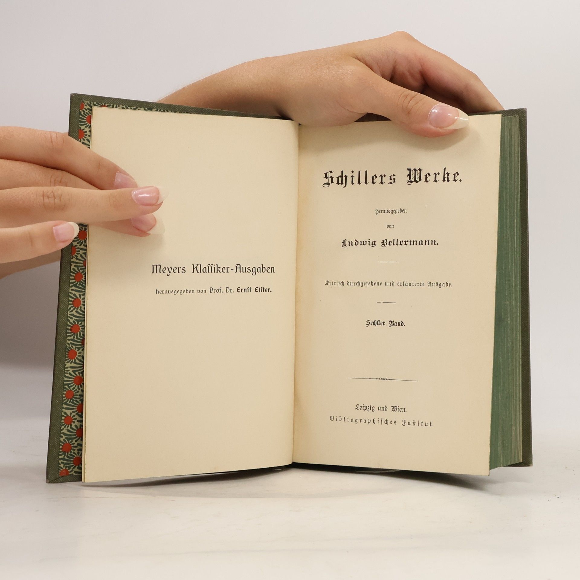 Ludwig Bellermann Schillers Werke 6
