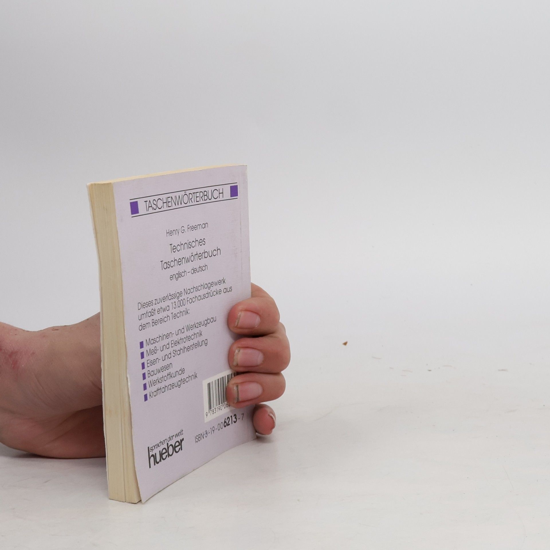 Henry George Freeman Technisches Taschenwörterbuch Englisch Deutsch