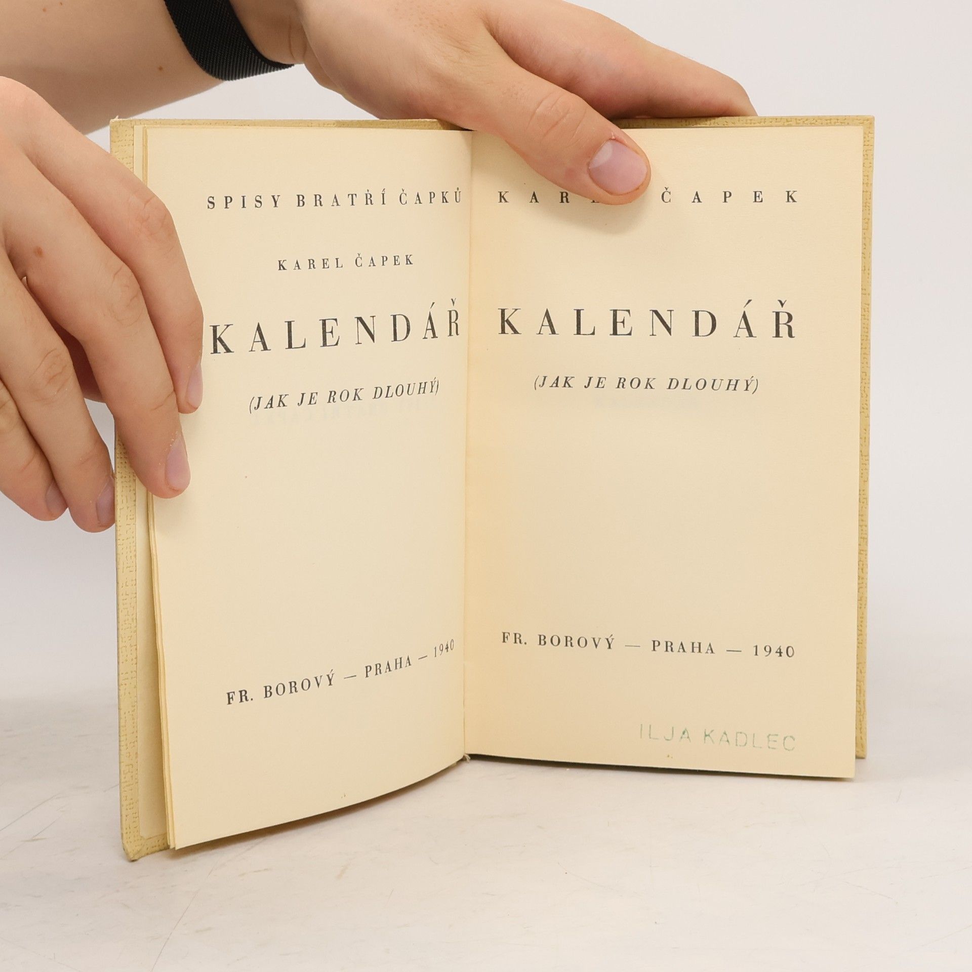 Karel Čapek Kalendář (Jak je rok dlouhý)