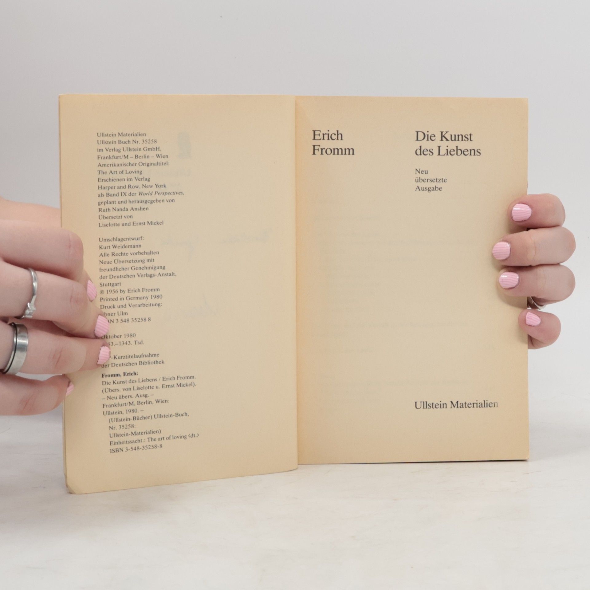 Erich Fromm Die Kunst des Liebens
