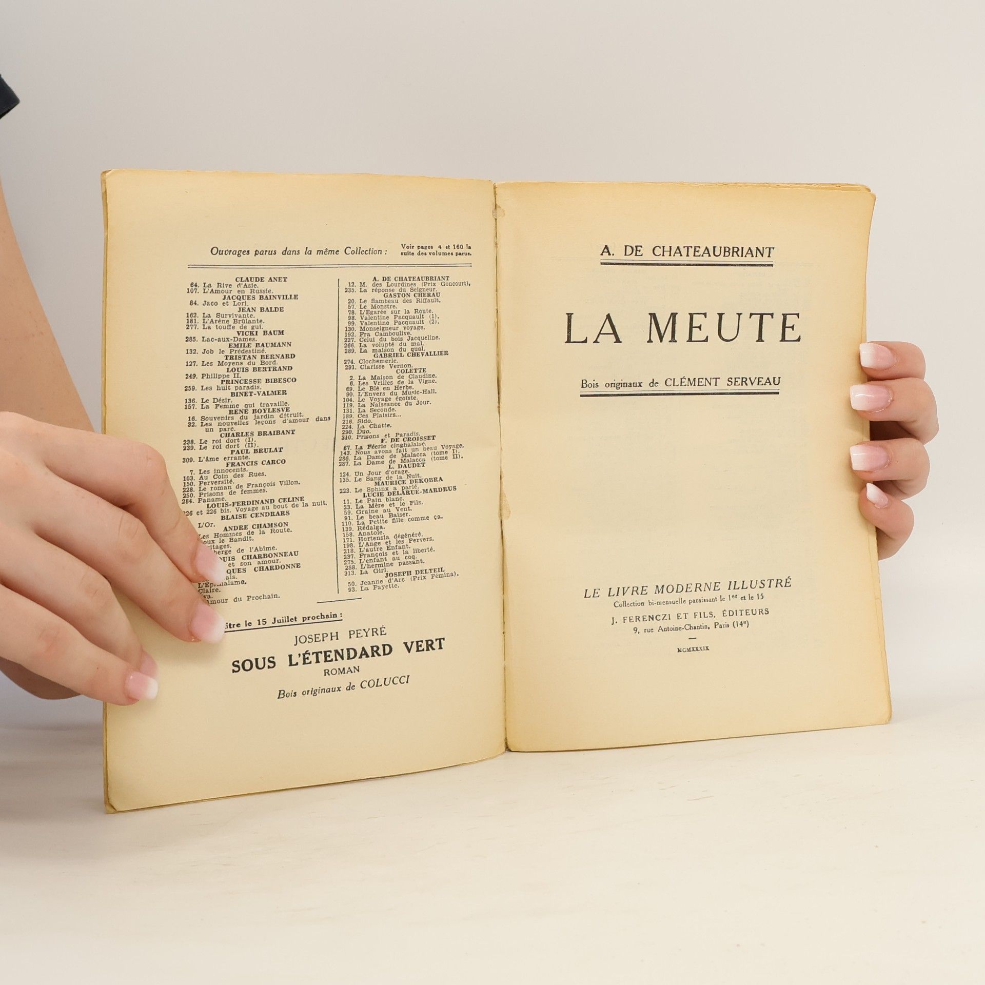 A. de Chateaubriant La meute