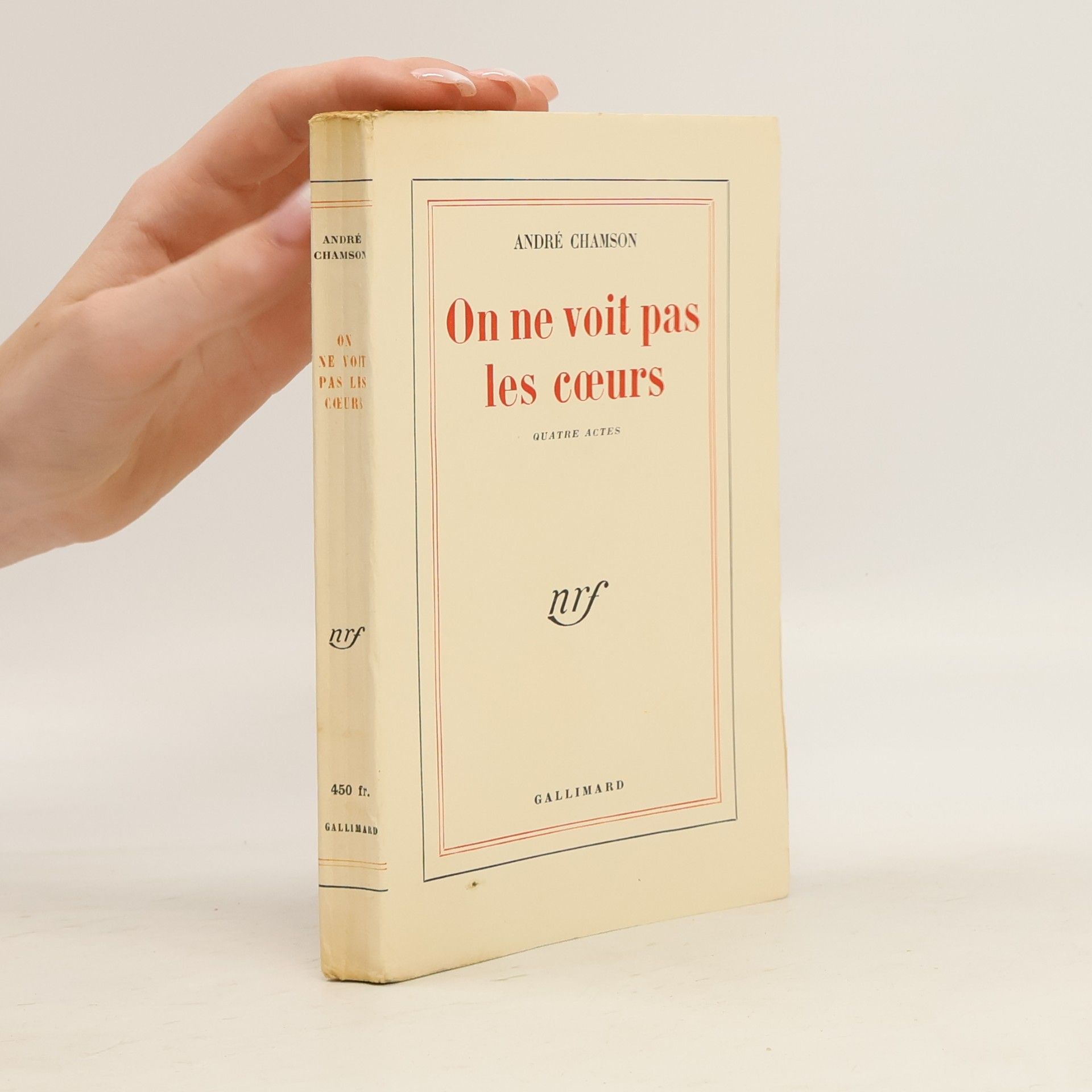 André Chamson On ne voit pas les cœurs