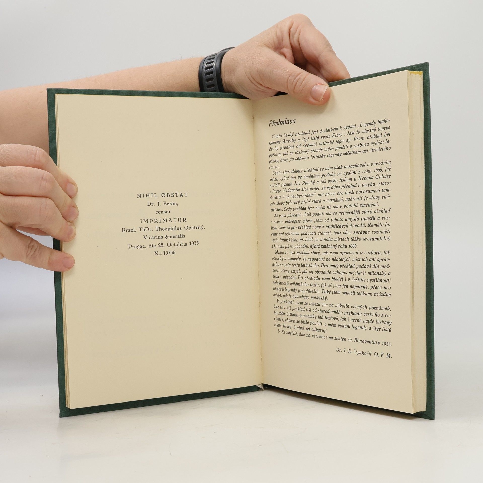 Jan Kapistrán Vyskočil Legenda blahoslavené Anežky