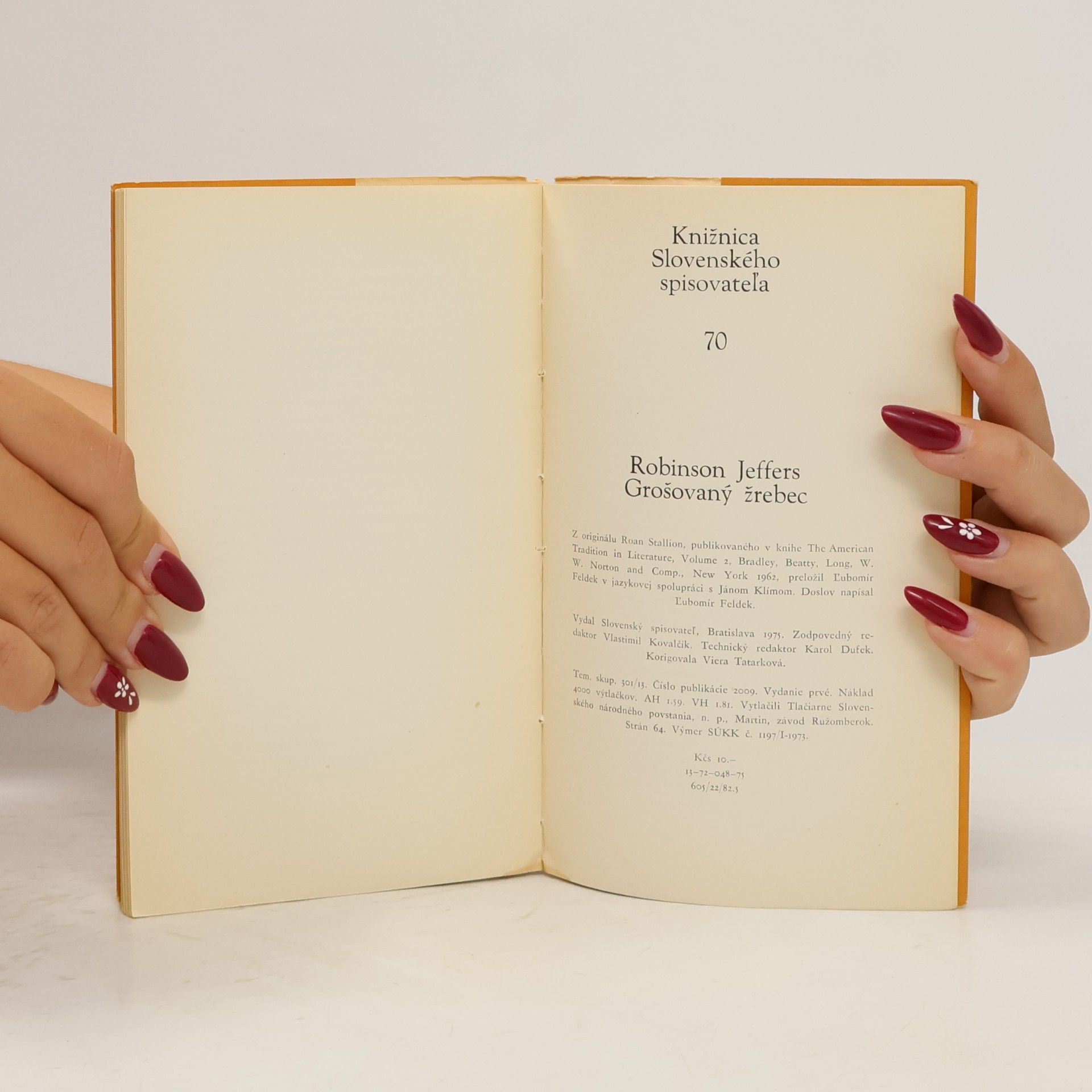 Robinson Jeffers Grošovaný žrebec