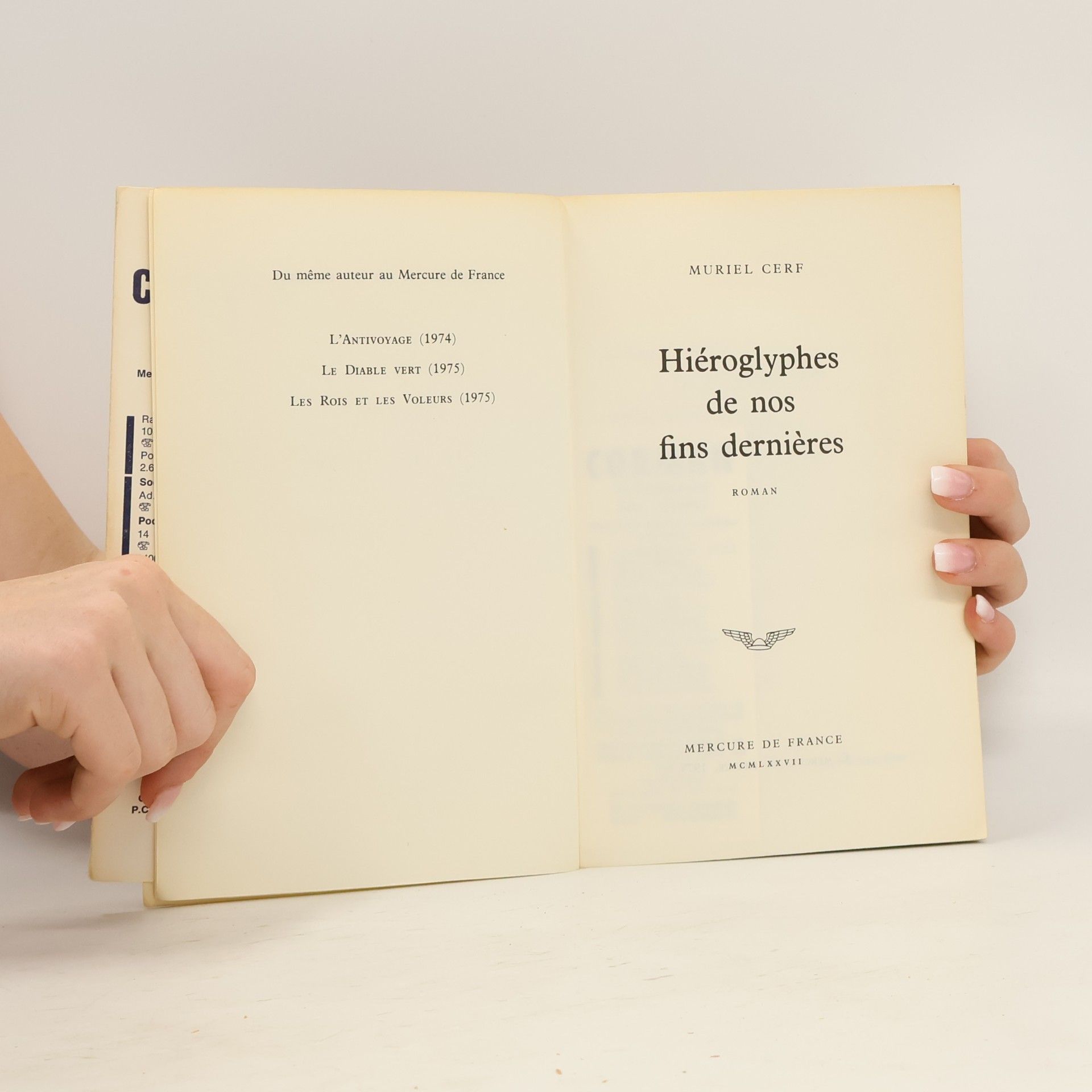 Muriel Cerf Hiéroglyphes de nos fins dernières