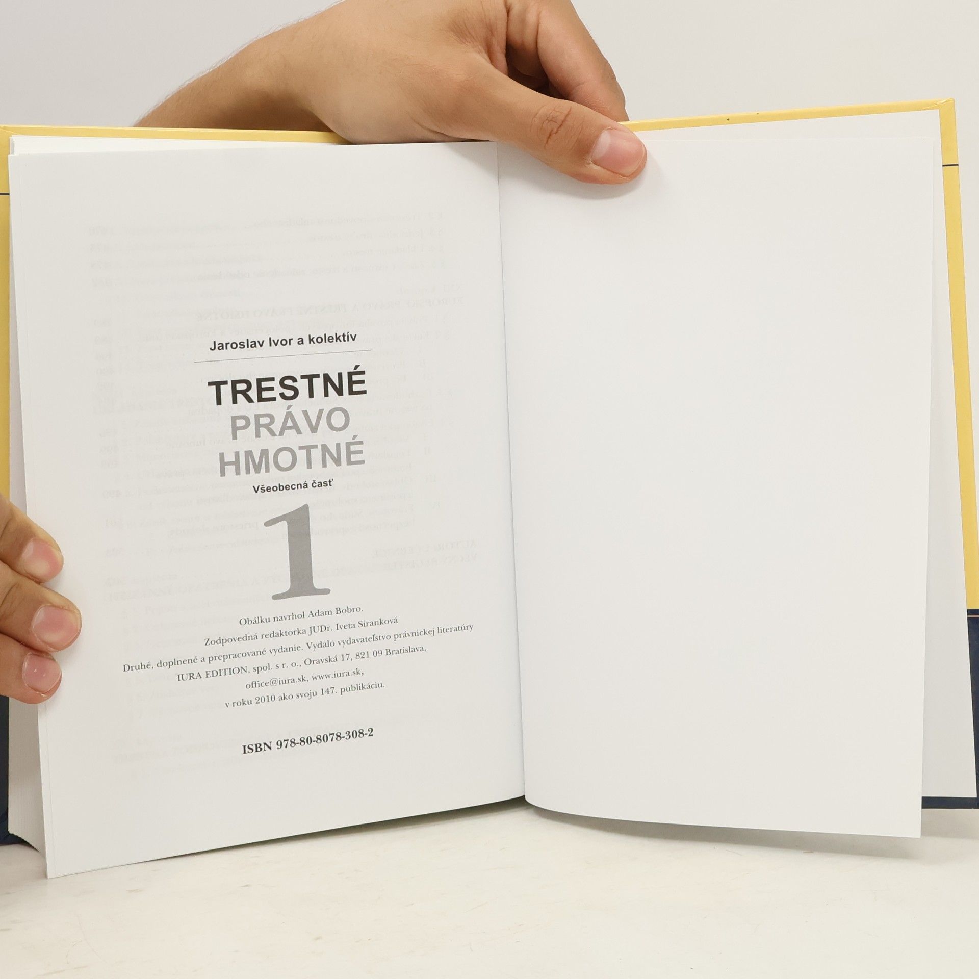 Jaroslav Ivor Trestné právo hmotné 1. Všeobecná časť