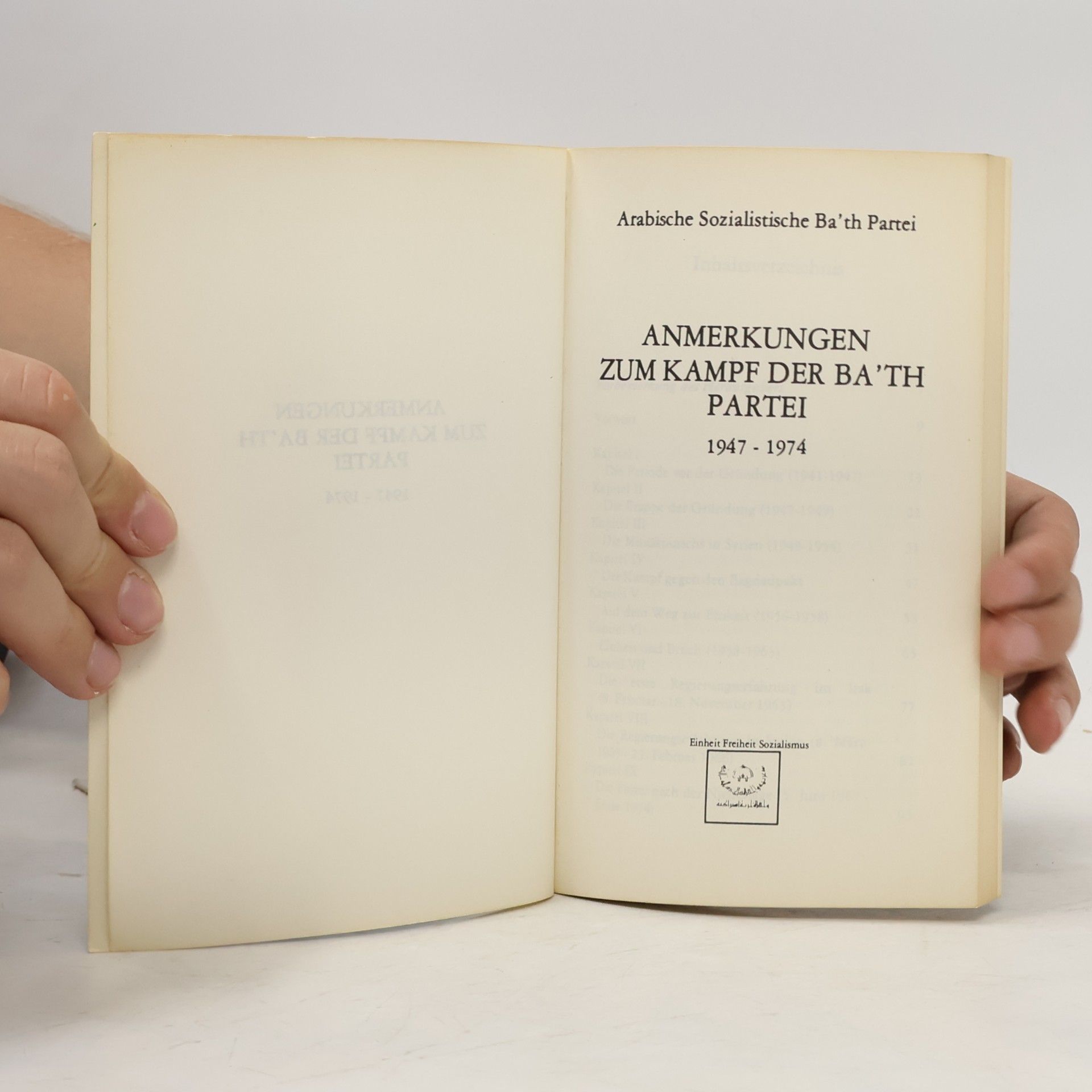 kolektiv Anmerkungen zum Kampf der Ba'th Partei 1947-1974