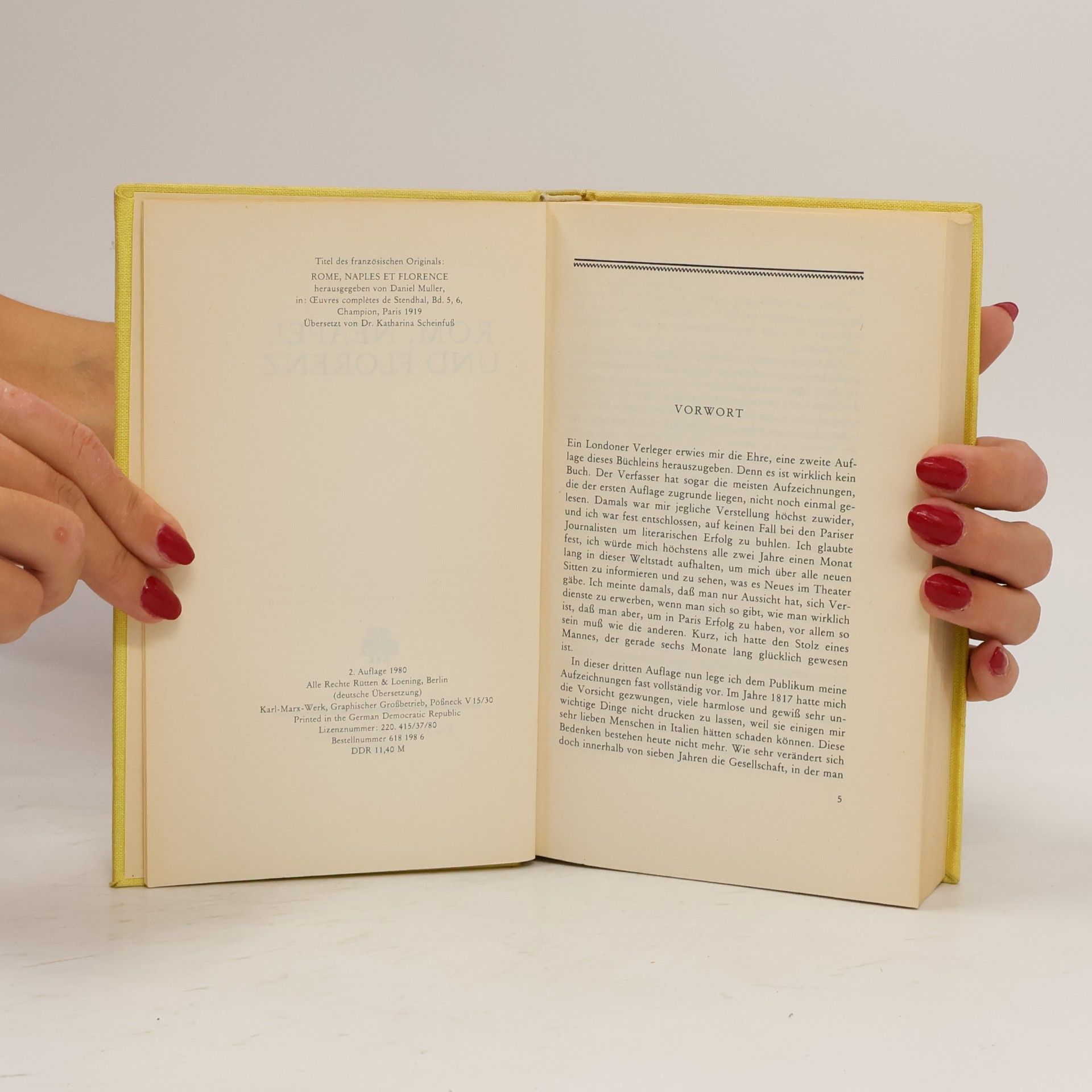 Stendhal Rom, Neapel und Florenz
