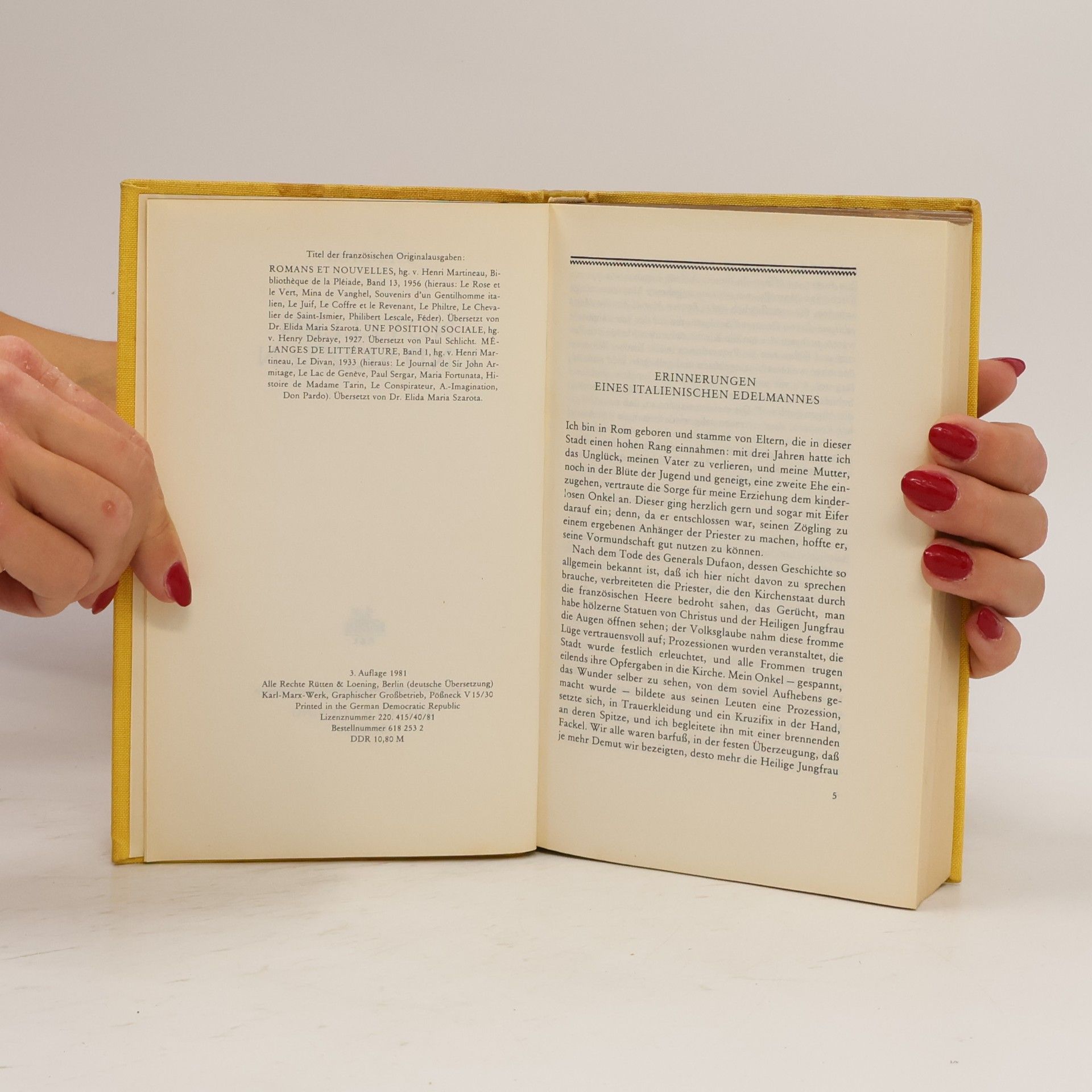 Stendhal Novellen und Skizzen