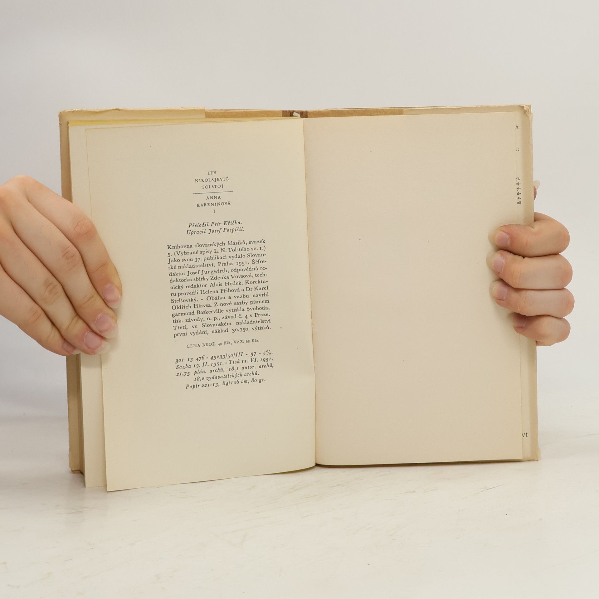 Lew Nikolajewitsch Tolstoi Anna Kareninová I.