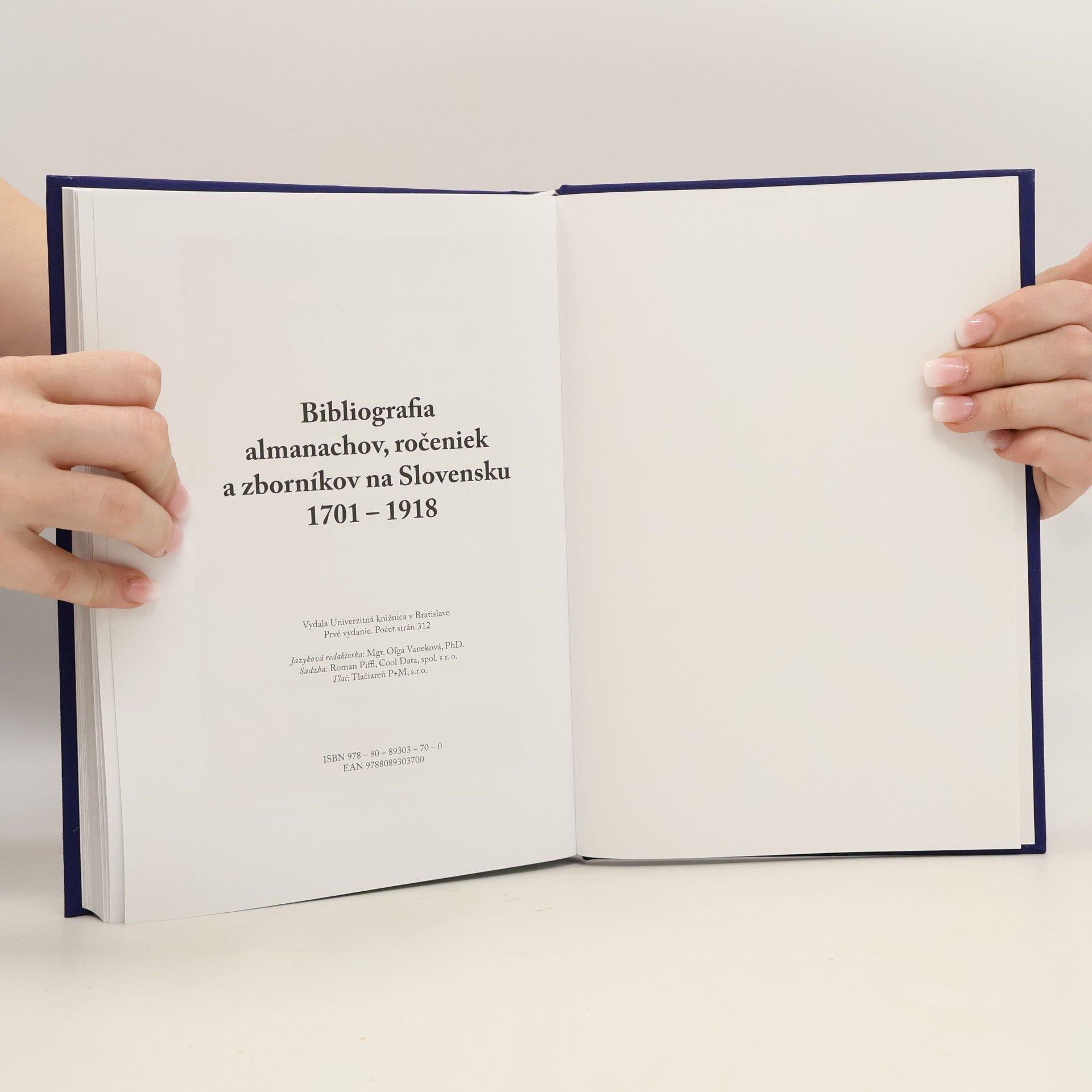 Kolektív autorov Bibliografia almanachov, ročeniek a zborníkov na Slovensku 1701-1918