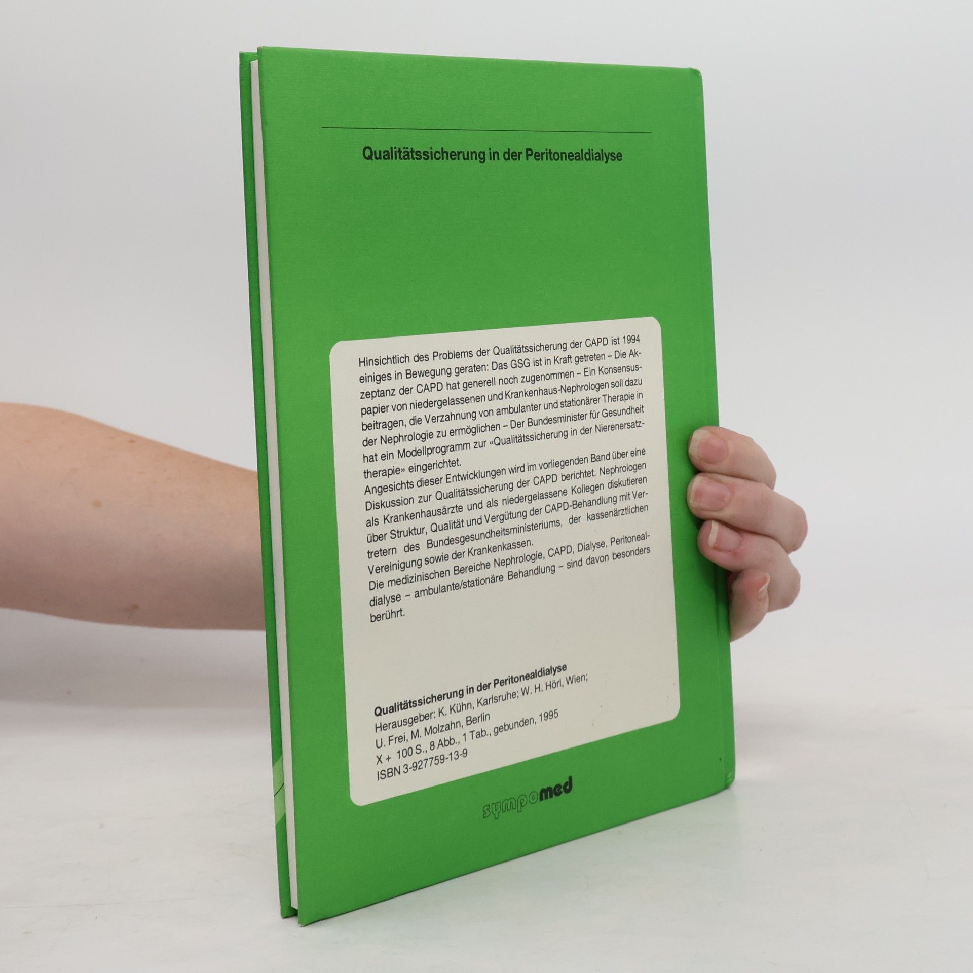 Karl Kuhn Qualitätssicherung in der Peritonealdialyse