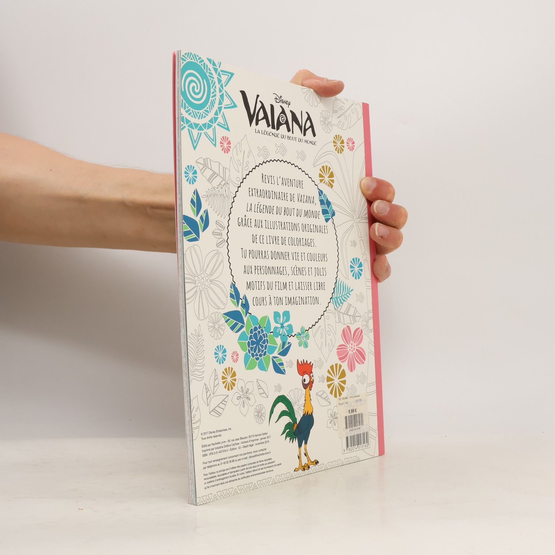 Hachette Vaiana: Incroyables coloriages, Ateliers Disney