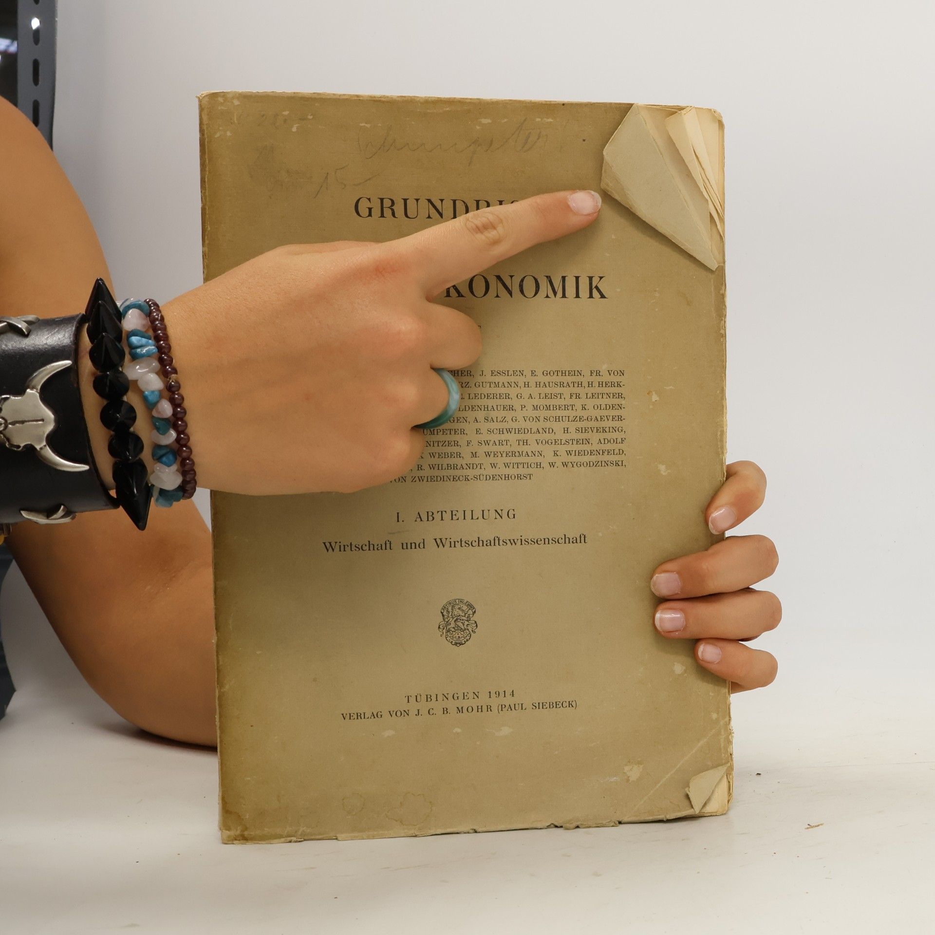 Various authors Grundriss der Sozialökonomik