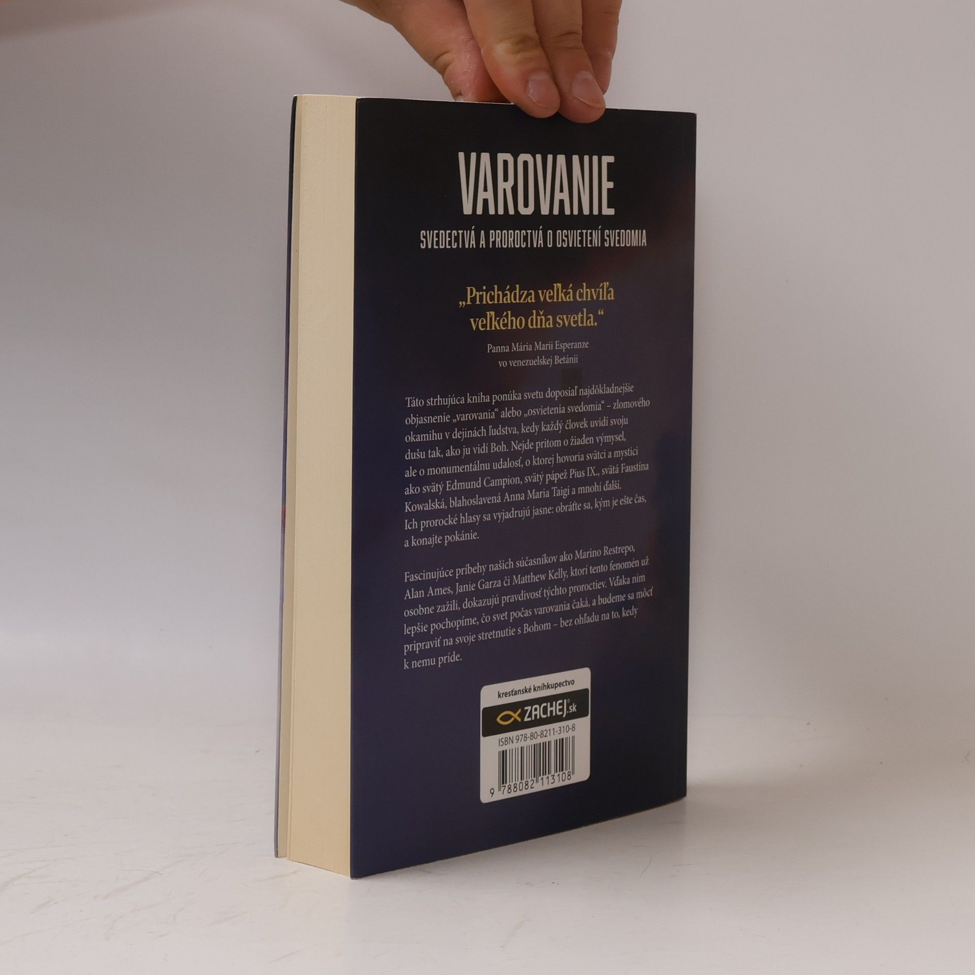 Christine Watkins Varovanie : svedectvá a proroctvá o osvietení svedomia