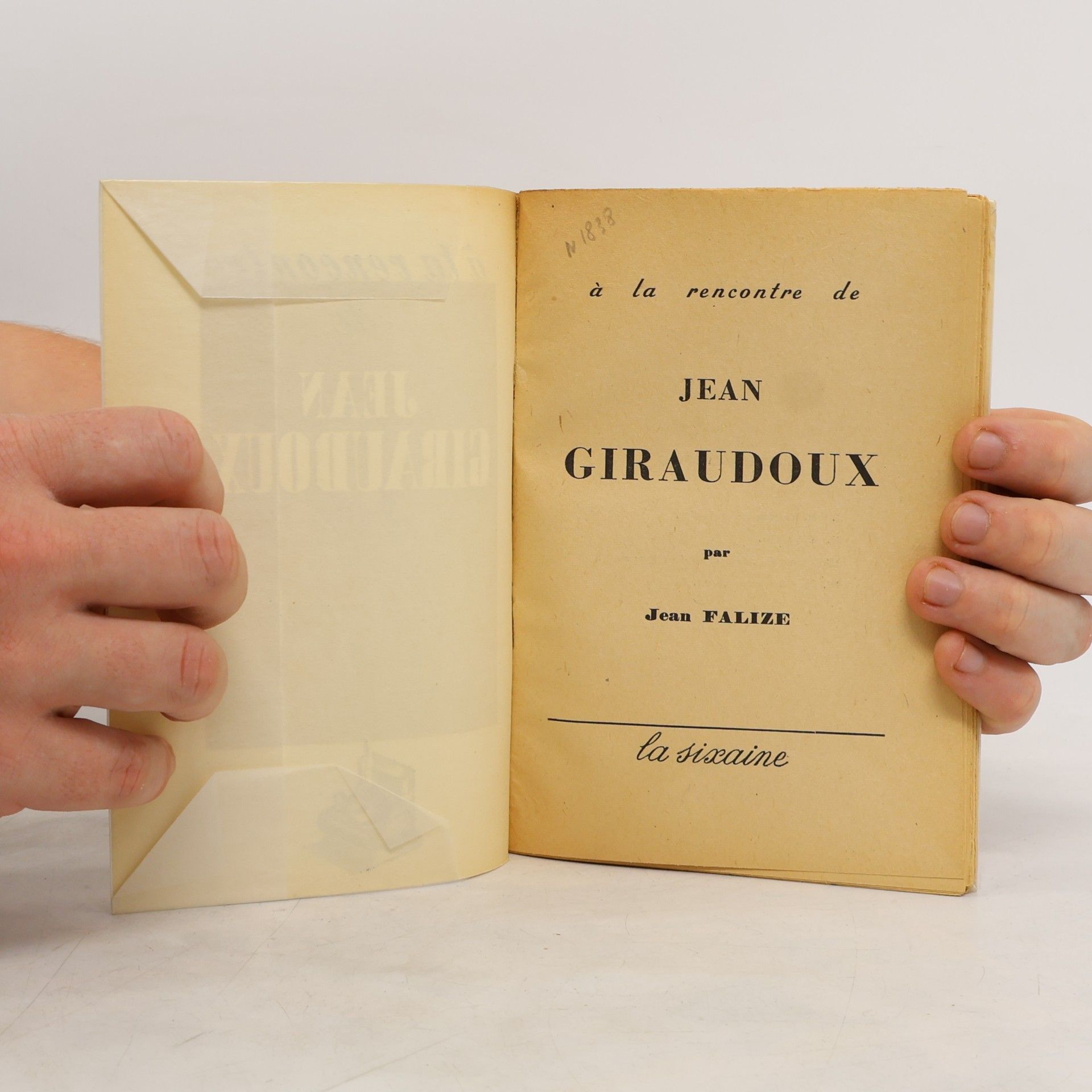 Jean Falize À la rencontre de Jean Giraudoux