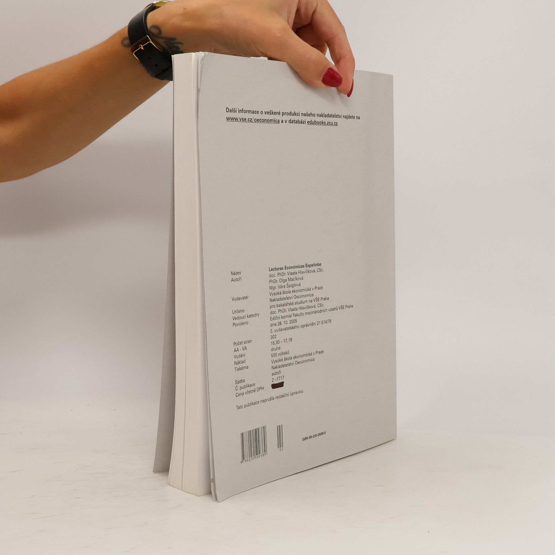 Vlasta Hlavičková Lecturas económicas españolas