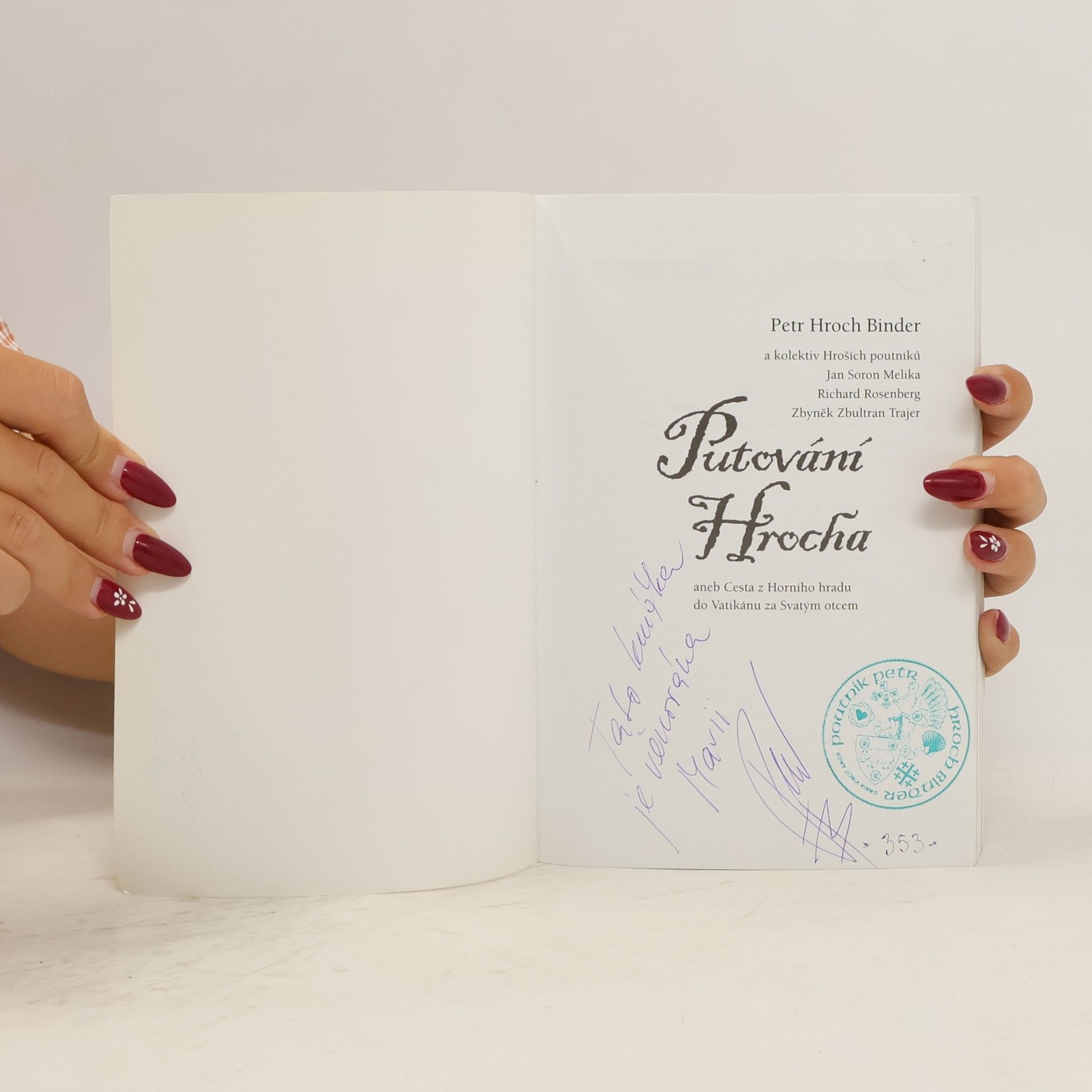Petr Hroch Binder Putování Hrocha