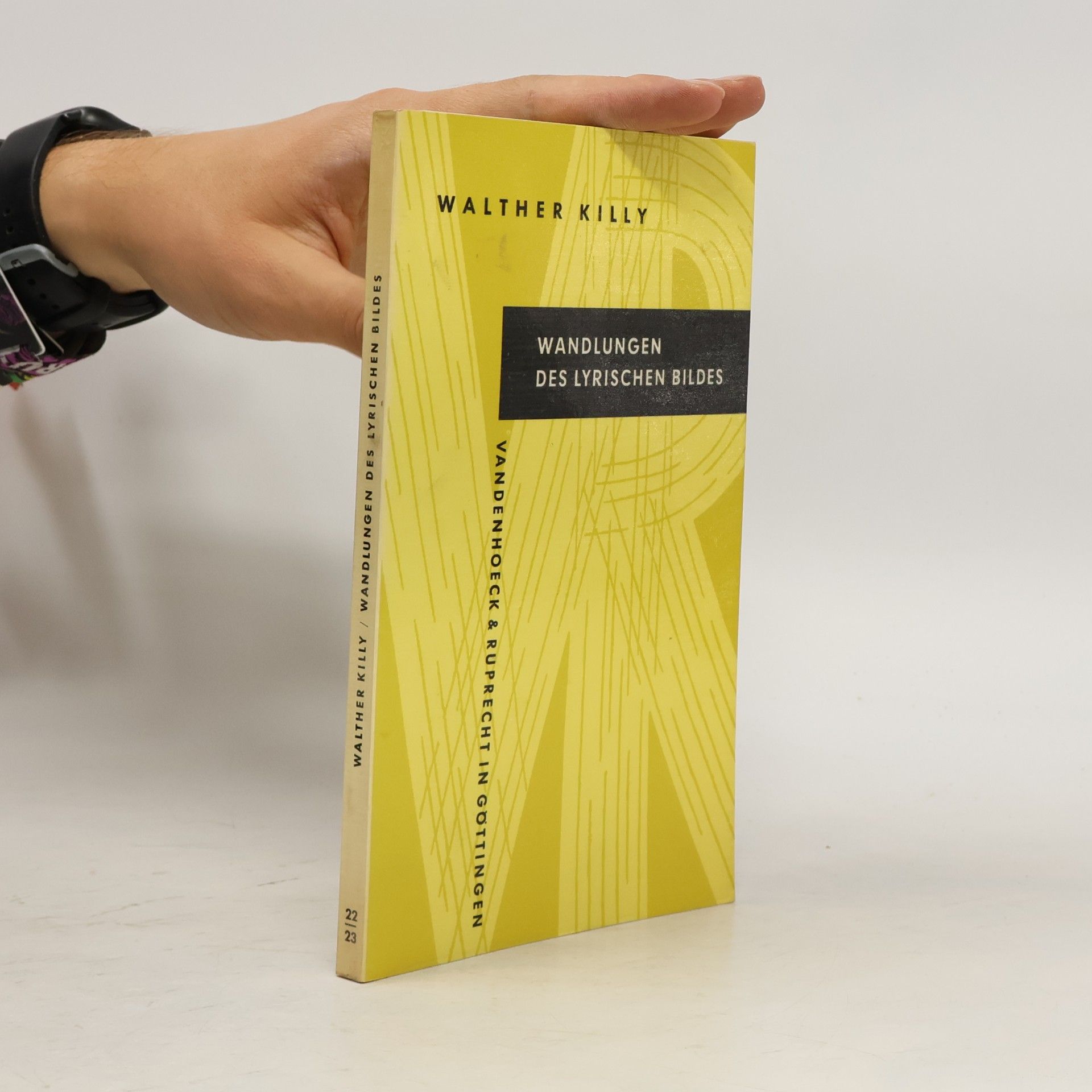 Walther Killy Wandlungen des lyrischen Bildes