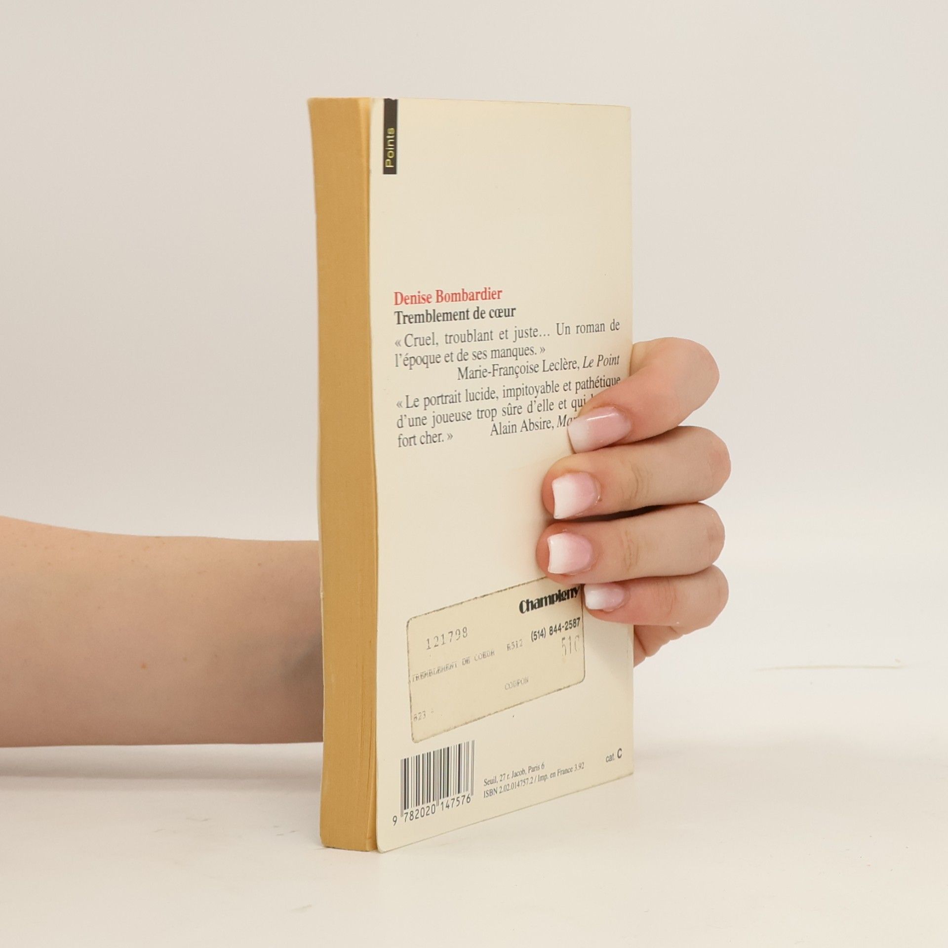 Denise Bombardier Points: Tremblement de cœur