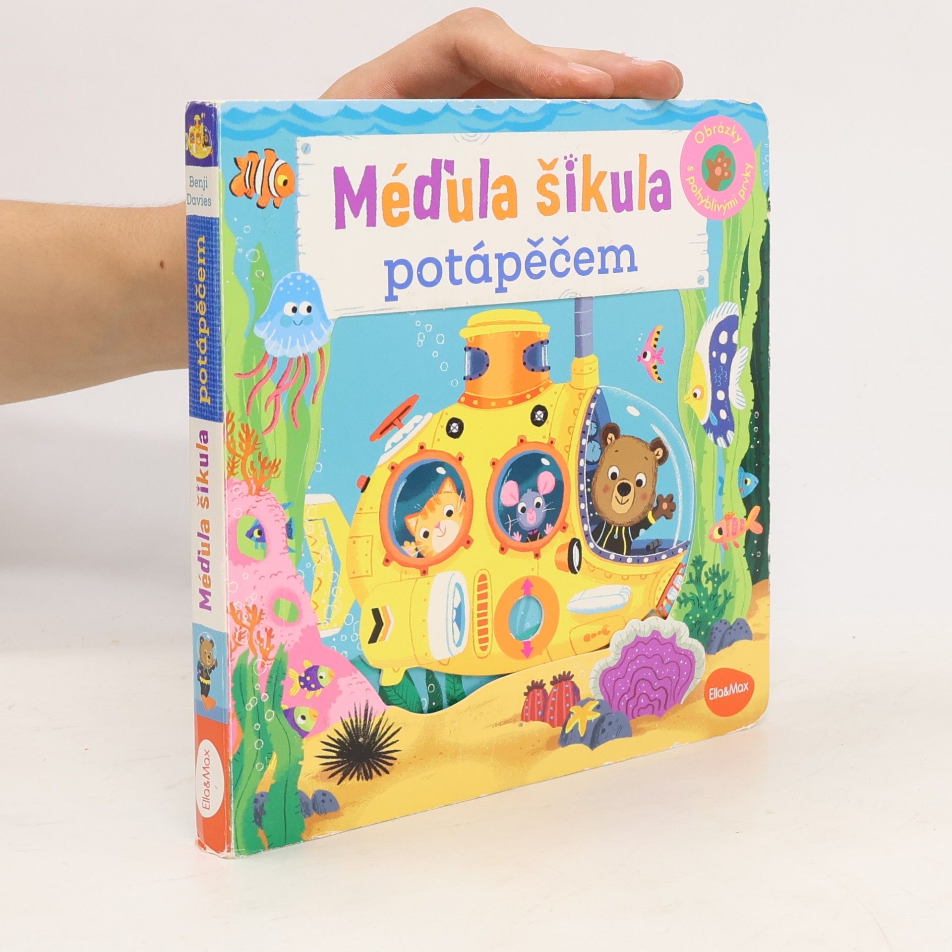 Benji Davies Méďula Šikula potápěčem - Obrázky s pohyblivými prvky