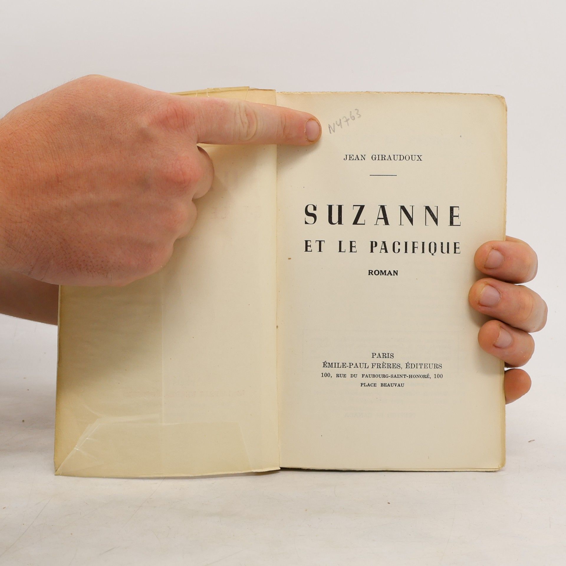 Jean Giraudoux Suzanne et le Pacifique