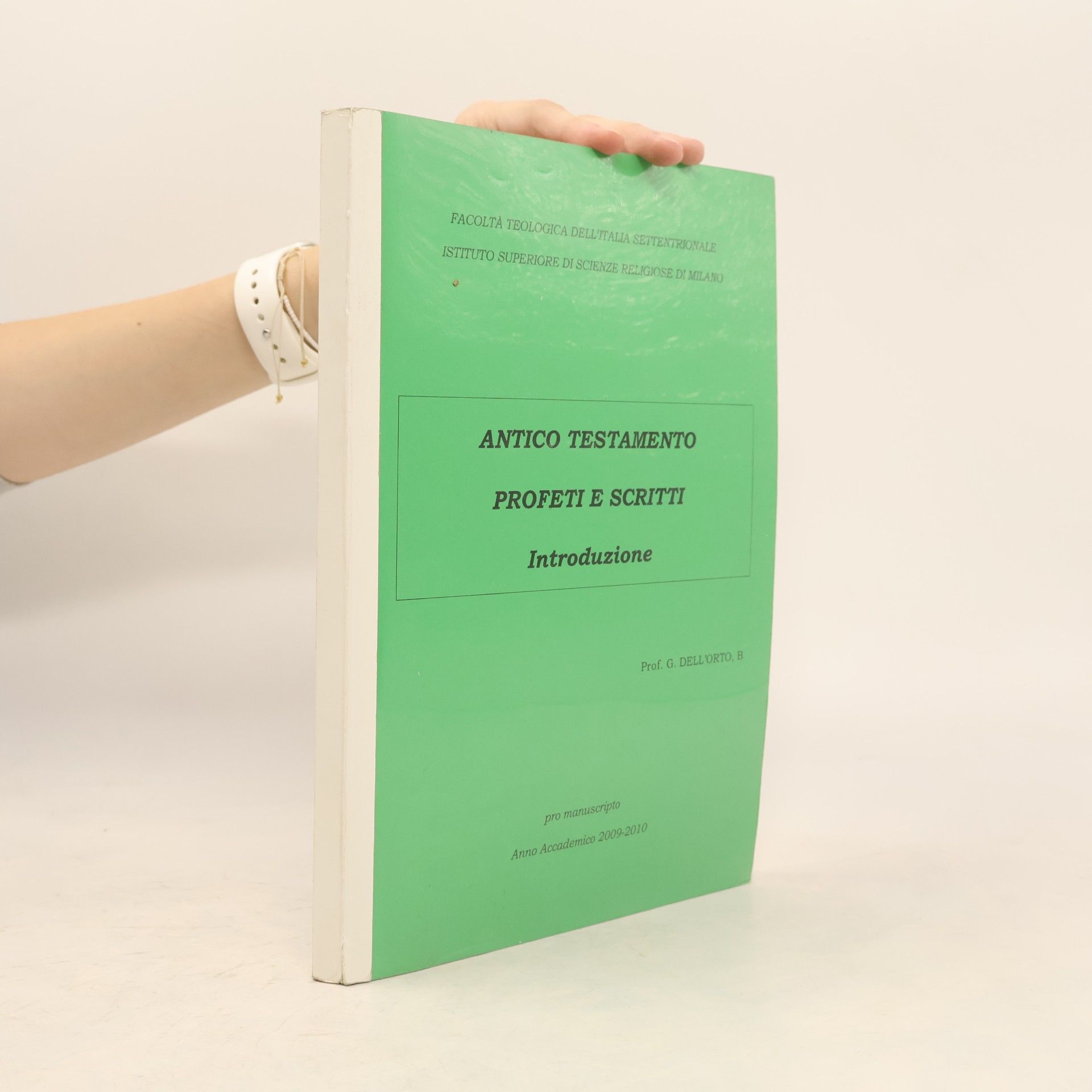 G. Dell'Orto Antico testamento proferi e scritti