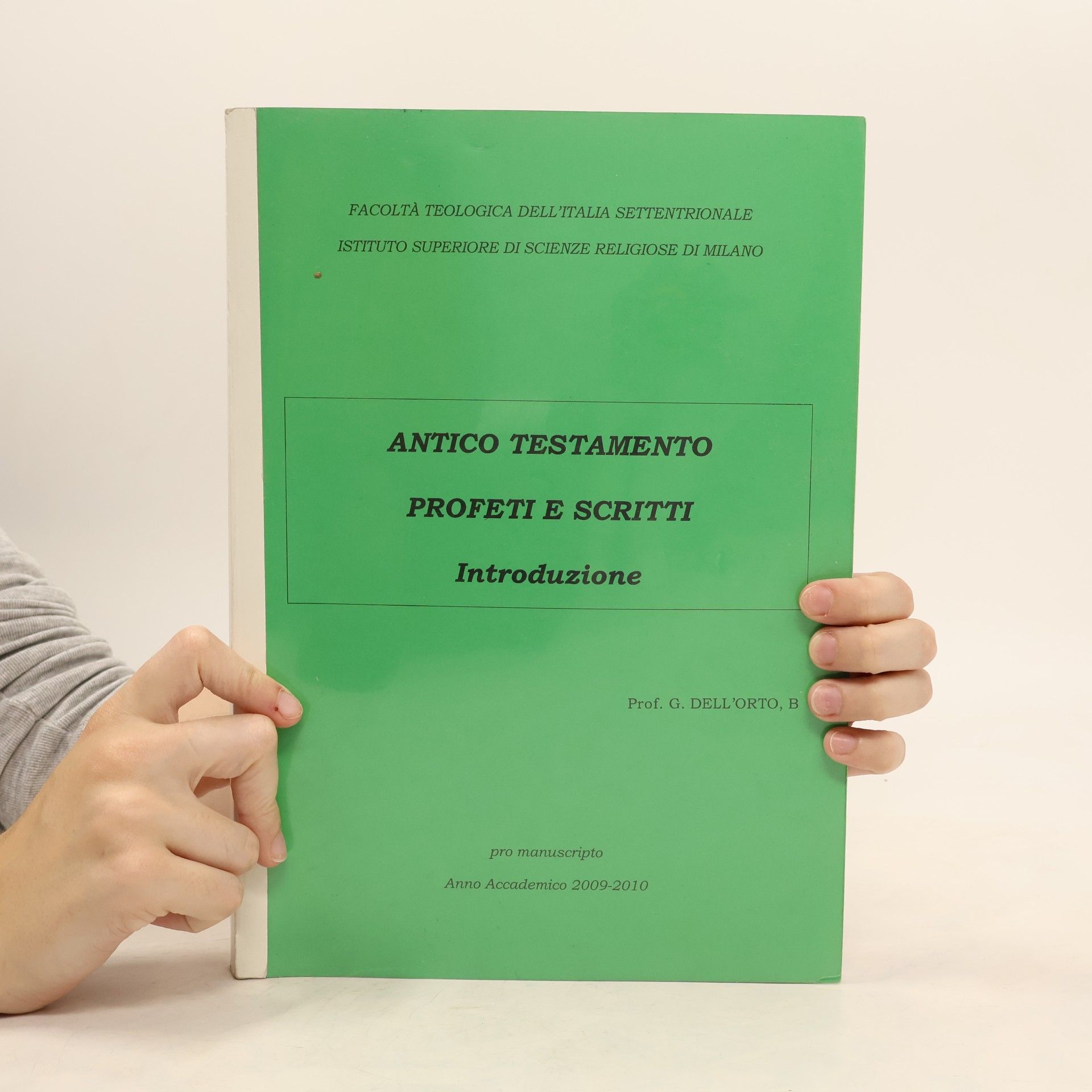 G. Dell'Orto Antico testamento proferi e scritti