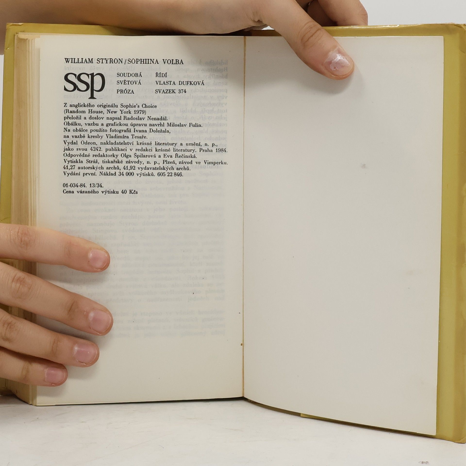 William Styron Sophiina volba