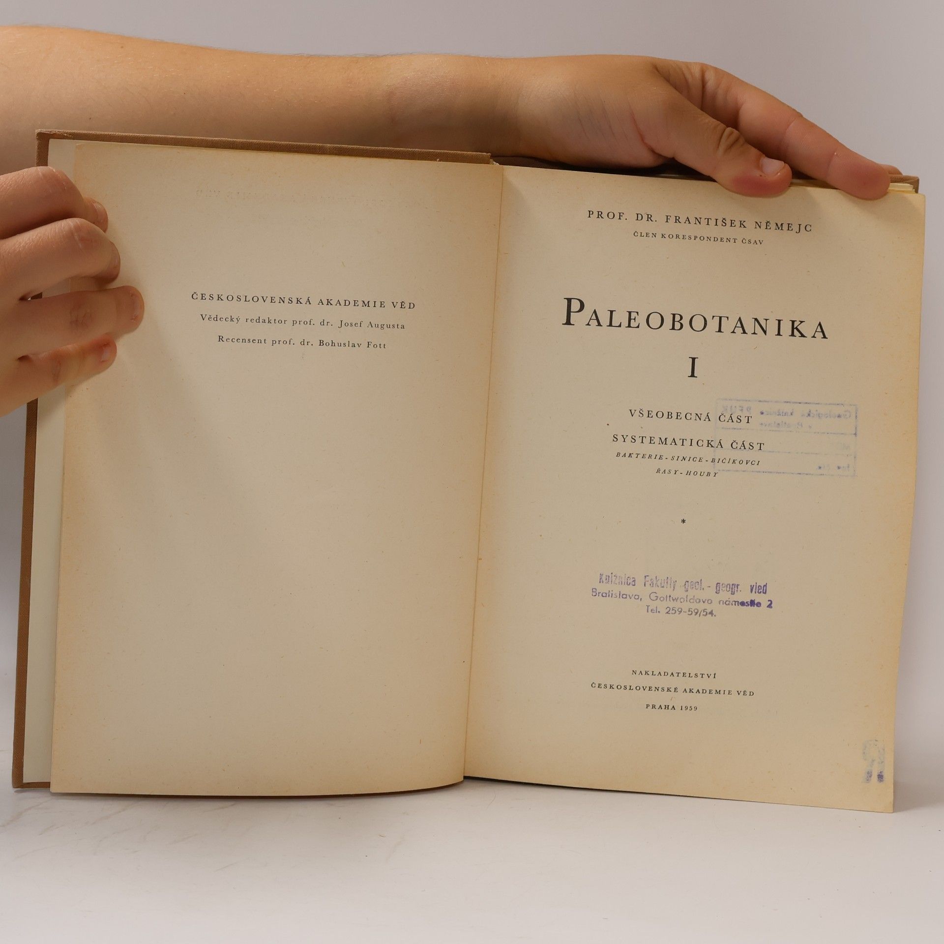 František Němejc Paleobotanika I.