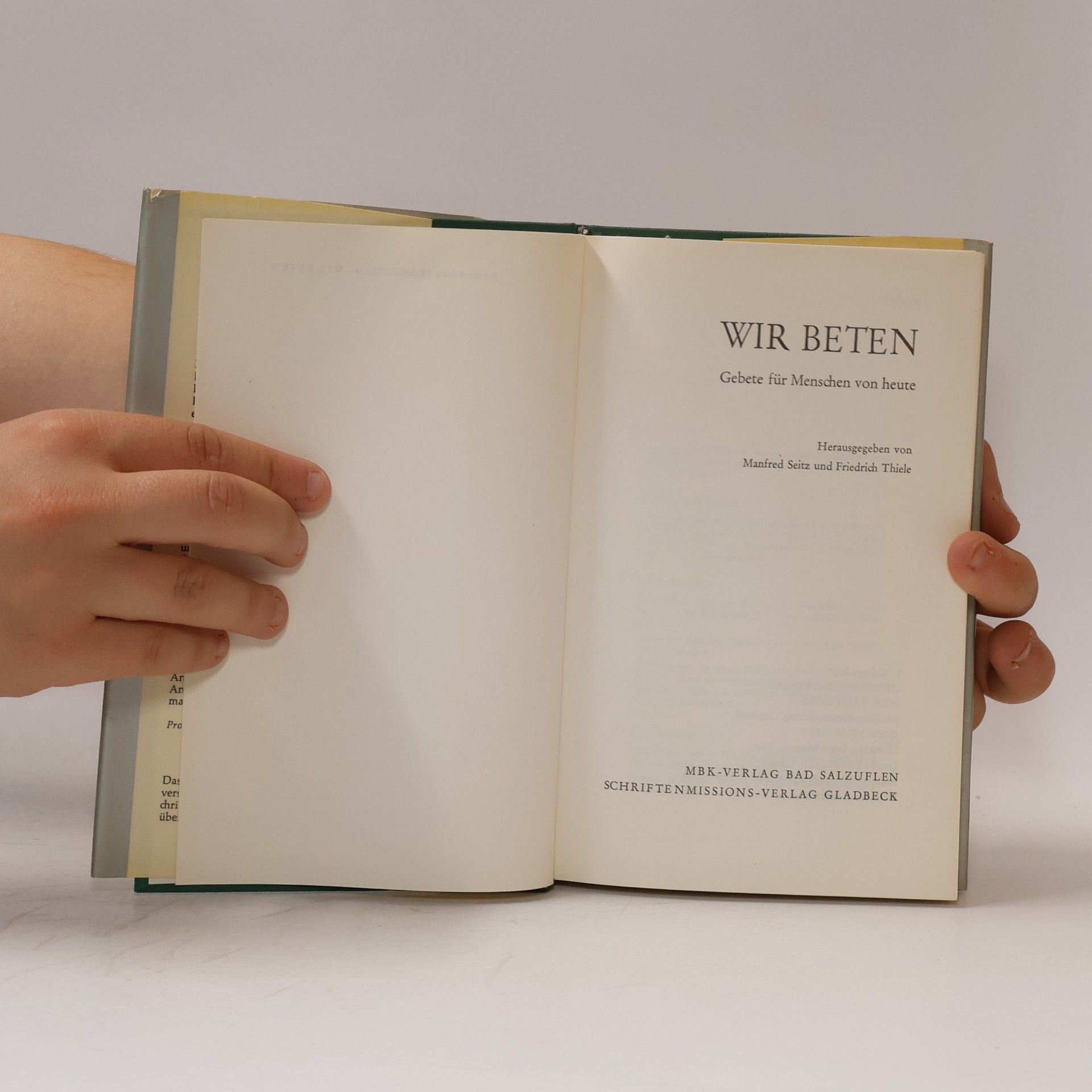Manfred Seitz Wir beten