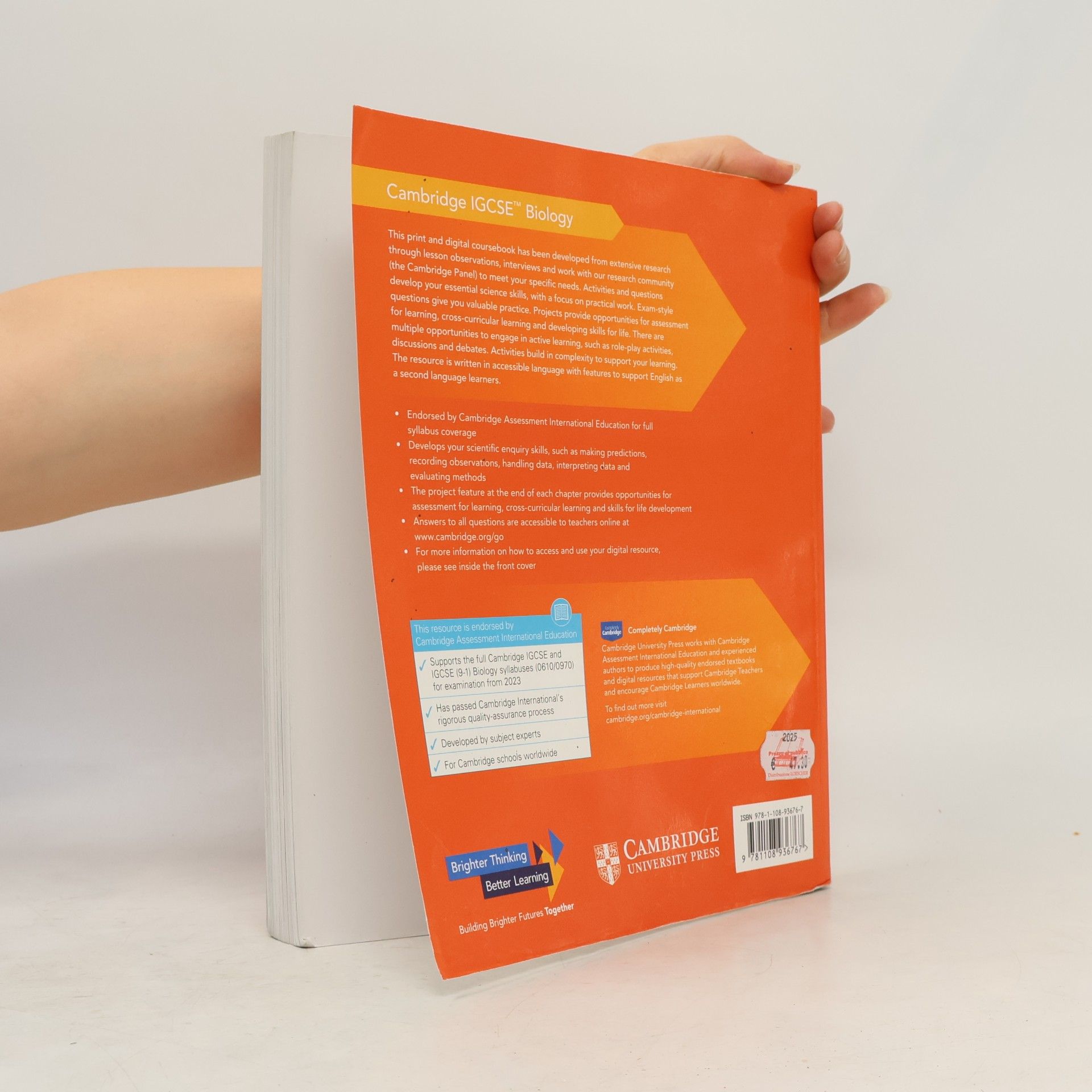 Mary Jones Cambridge IGCSE™ Biology Coursebook with Digital Access (2 Years) - Fourth Edition