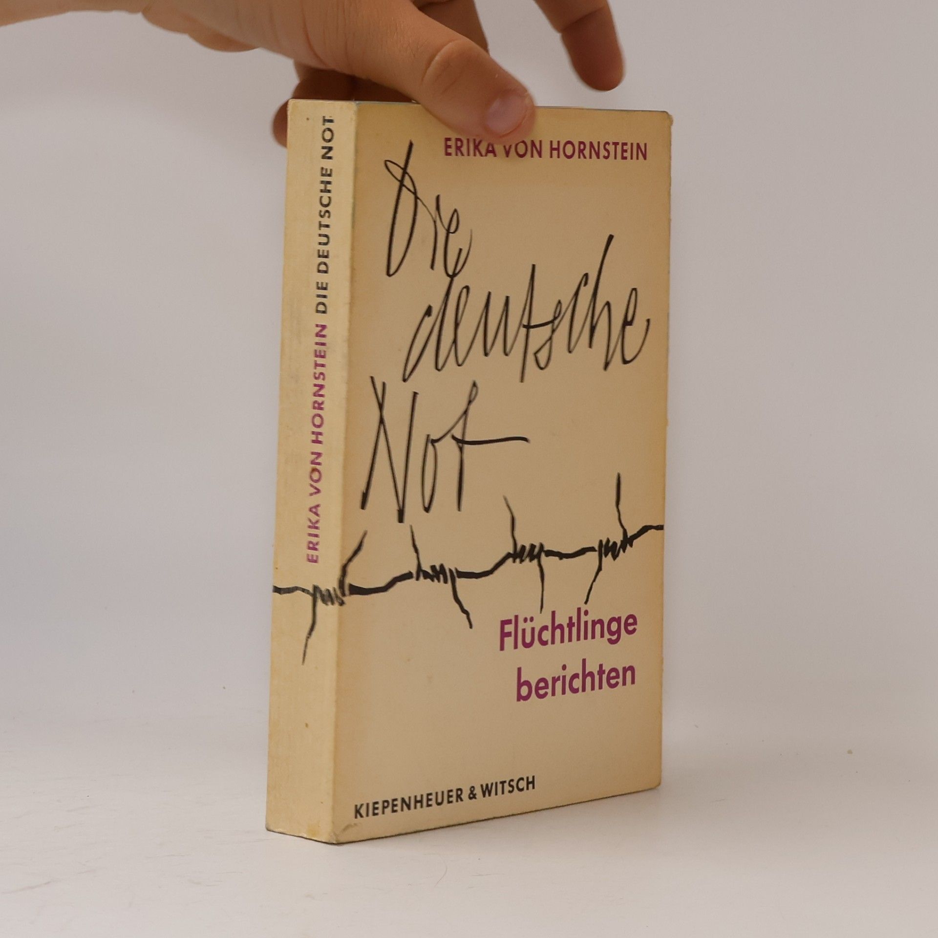 Erika von Hornstein Die deutsche Not
