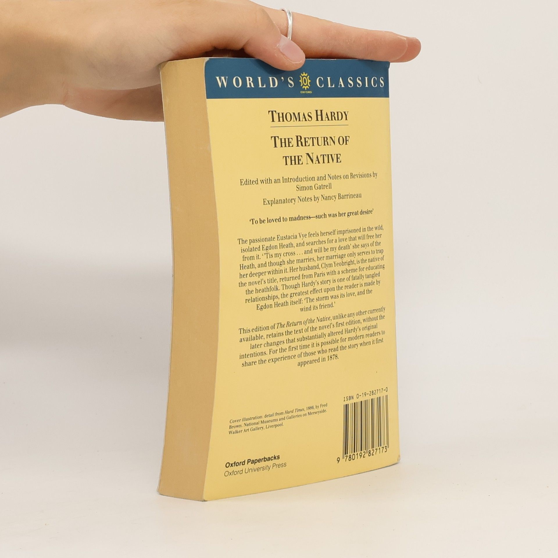 Thomas Hardy World's Classics: The Return of the Native