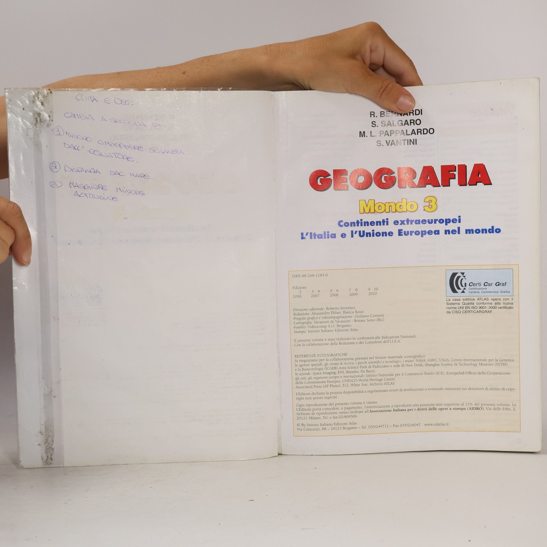 Roberto Bernardi Geografia. Per la scuola media. Mondo